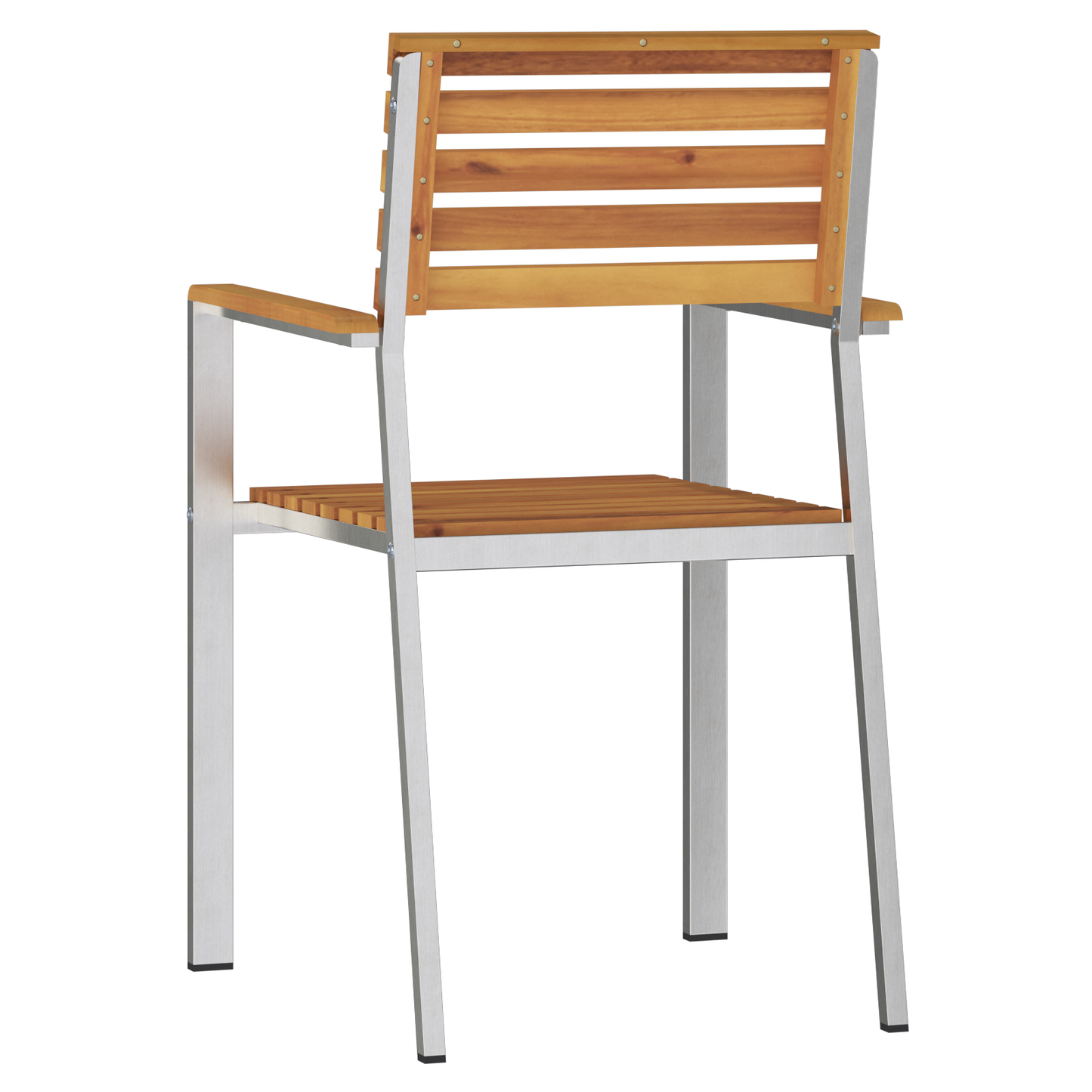 Stacking Garden Chairs 8 pcs 54.5x56x89 cm Solid Wood Acacia