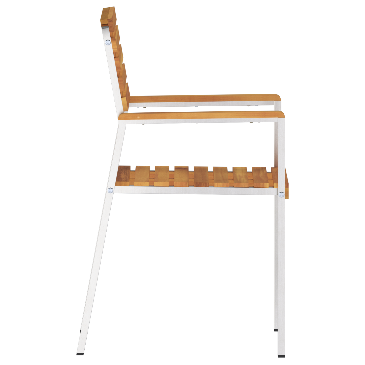 Stacking Garden Chairs 8 pcs 54.5x56x89 cm Solid Wood Acacia