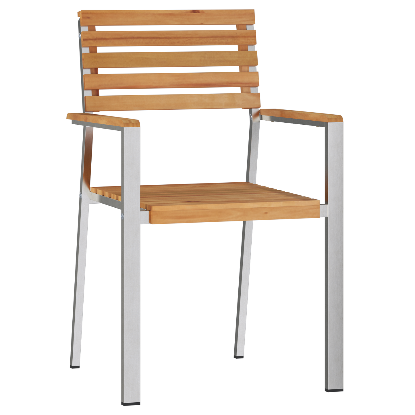 Stacking Garden Chairs 6 pcs 54.5x56x89 cm Solid Wood Teak