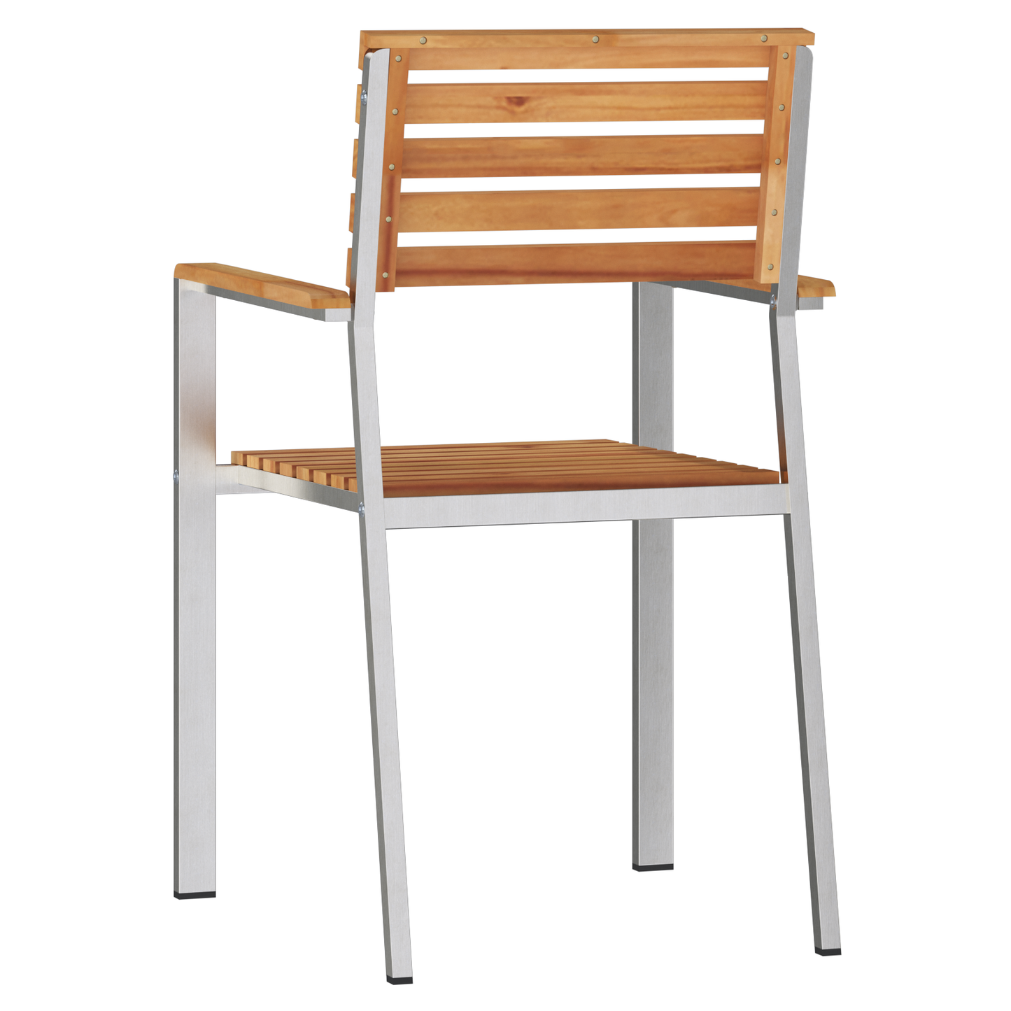 Stacking Garden Chairs 6 pcs 54.5x56x89 cm Solid Wood Teak
