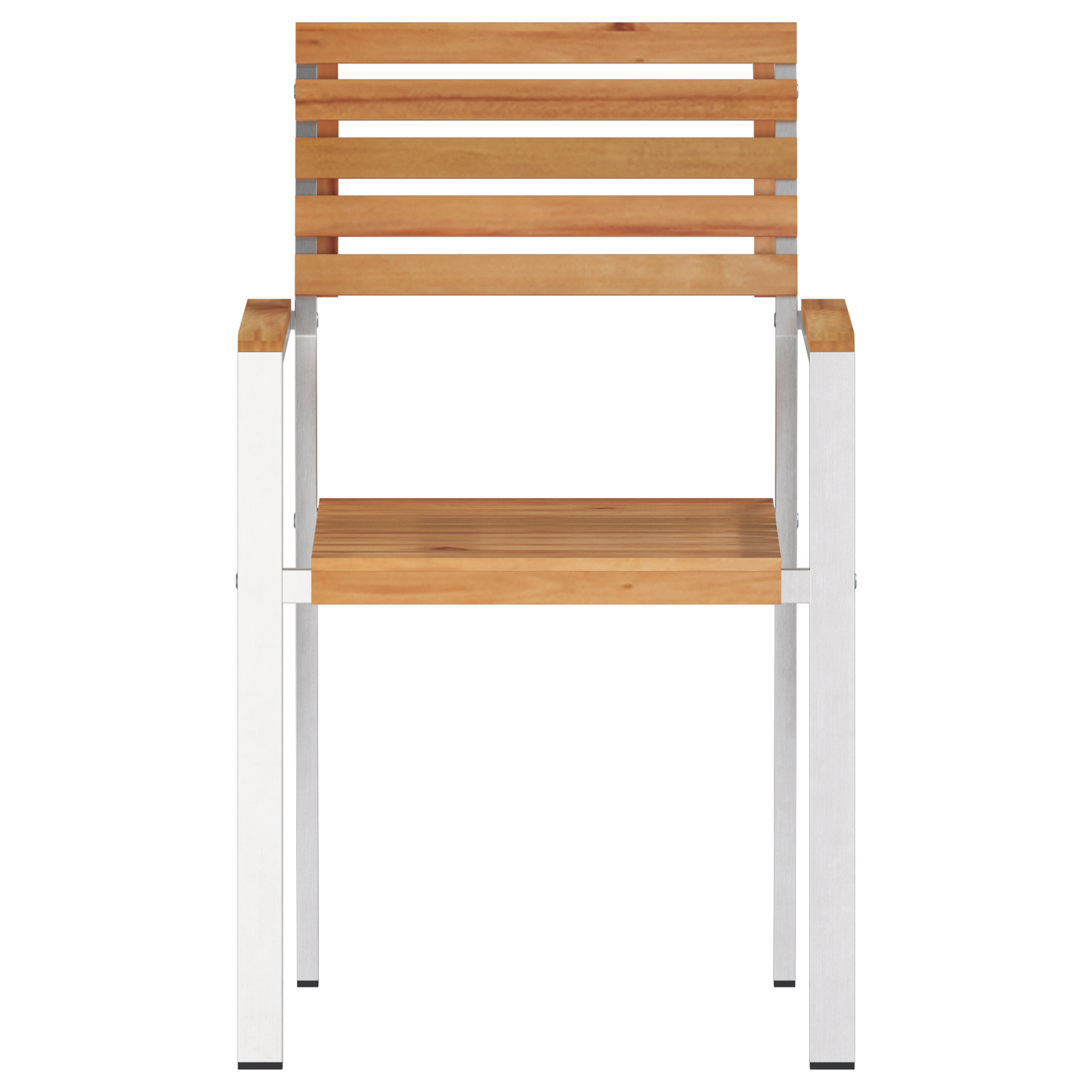 Stacking Garden Chairs 6 pcs 54.5x56x89 cm Solid Wood Teak
