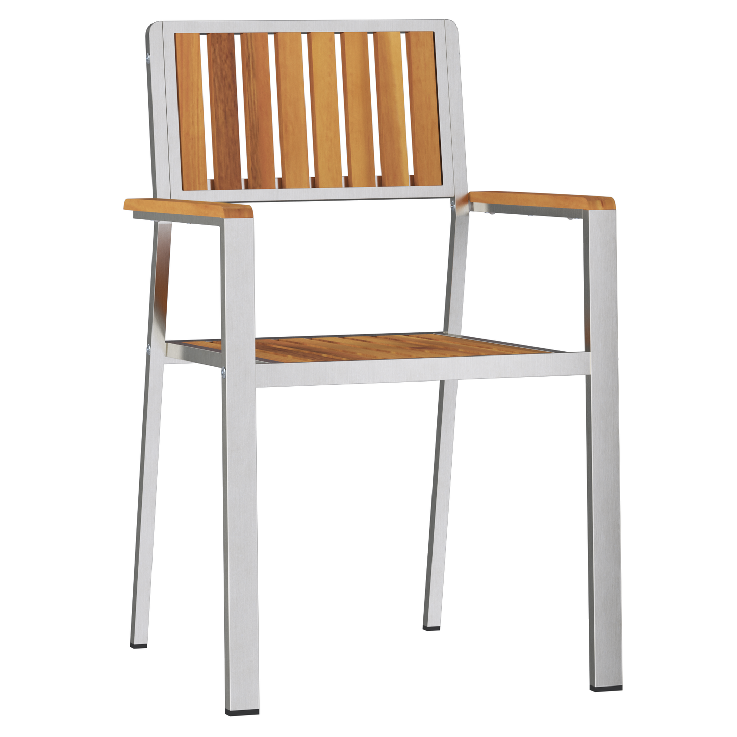 Stacking Garden Chairs 8 pcs 54.5x56x87 cm Solid Wood Teak