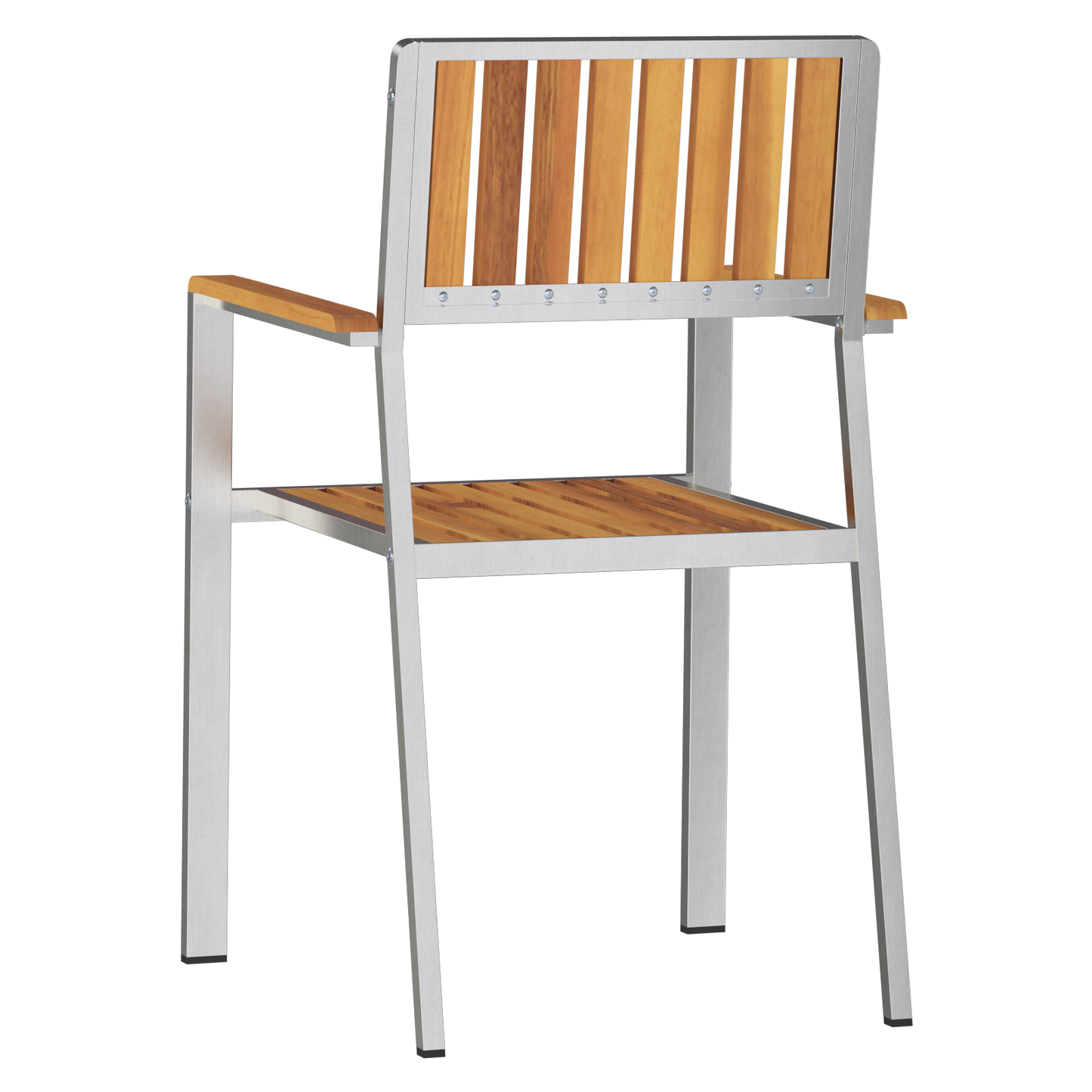 Stacking Garden Chairs 8 pcs 54.5x56x87 cm Solid Wood Teak