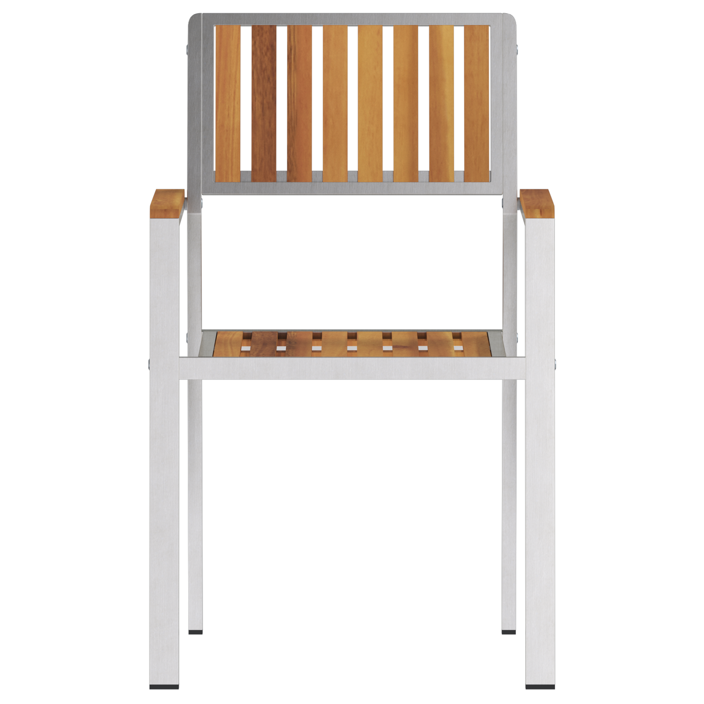 Stacking Garden Chairs 8 pcs 54.5x56x87 cm Solid Wood Teak