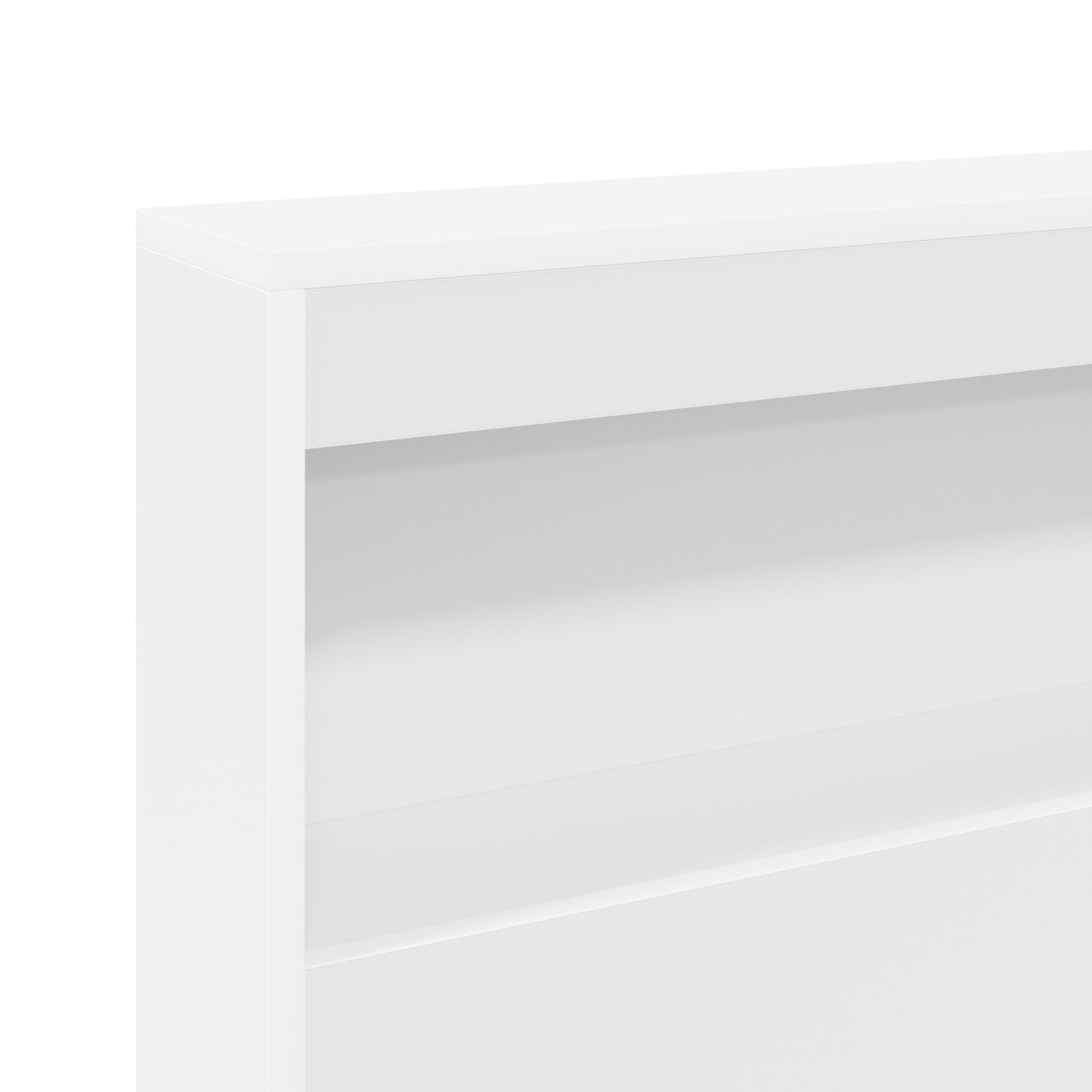 Bookcase Bed White 180x200 cm Engineered Wood