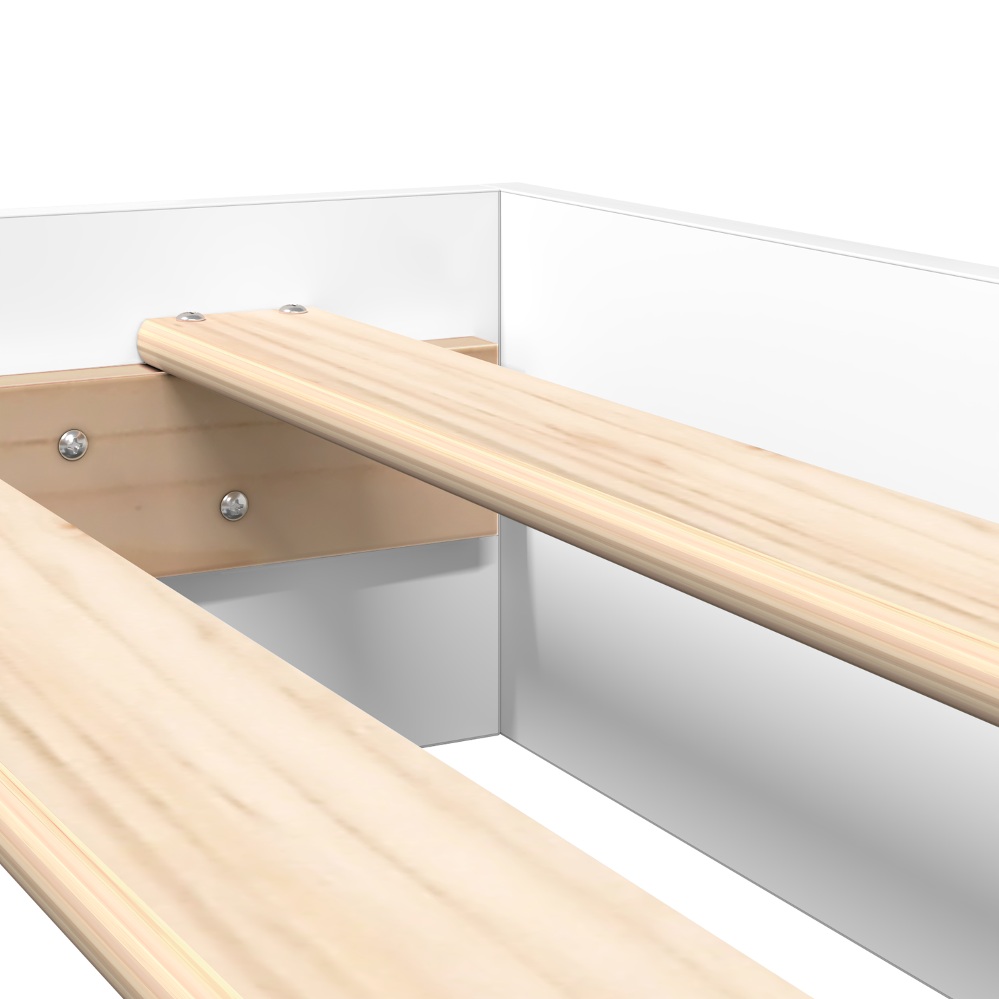 Bookcase Bed White 180x200 cm Engineered Wood