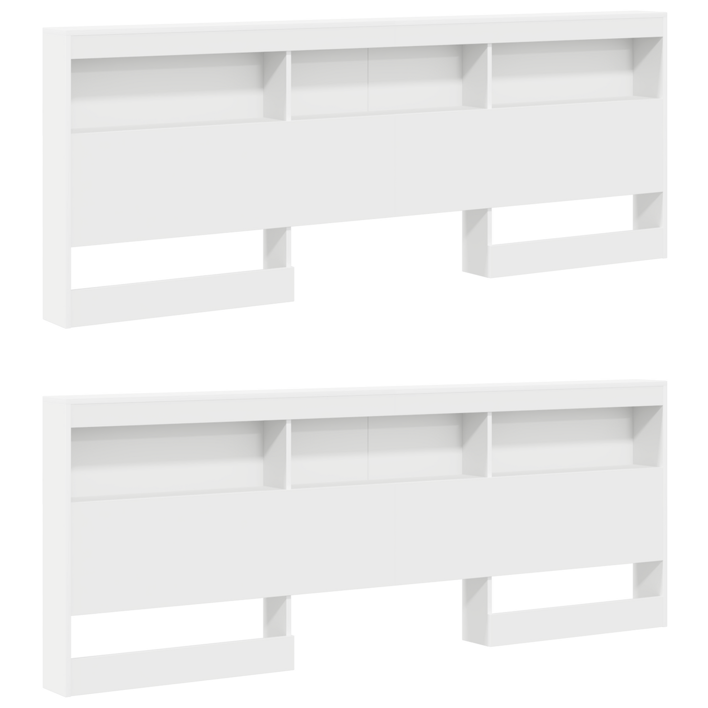Bookcase Bed White 180x200 cm Engineered Wood