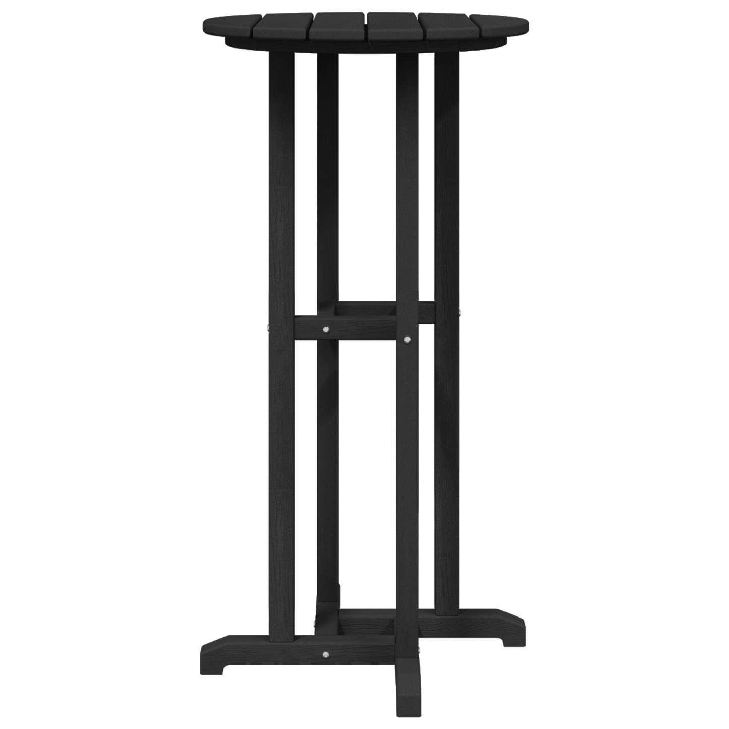 3 Piece Garden Bar Set Black HDPE
