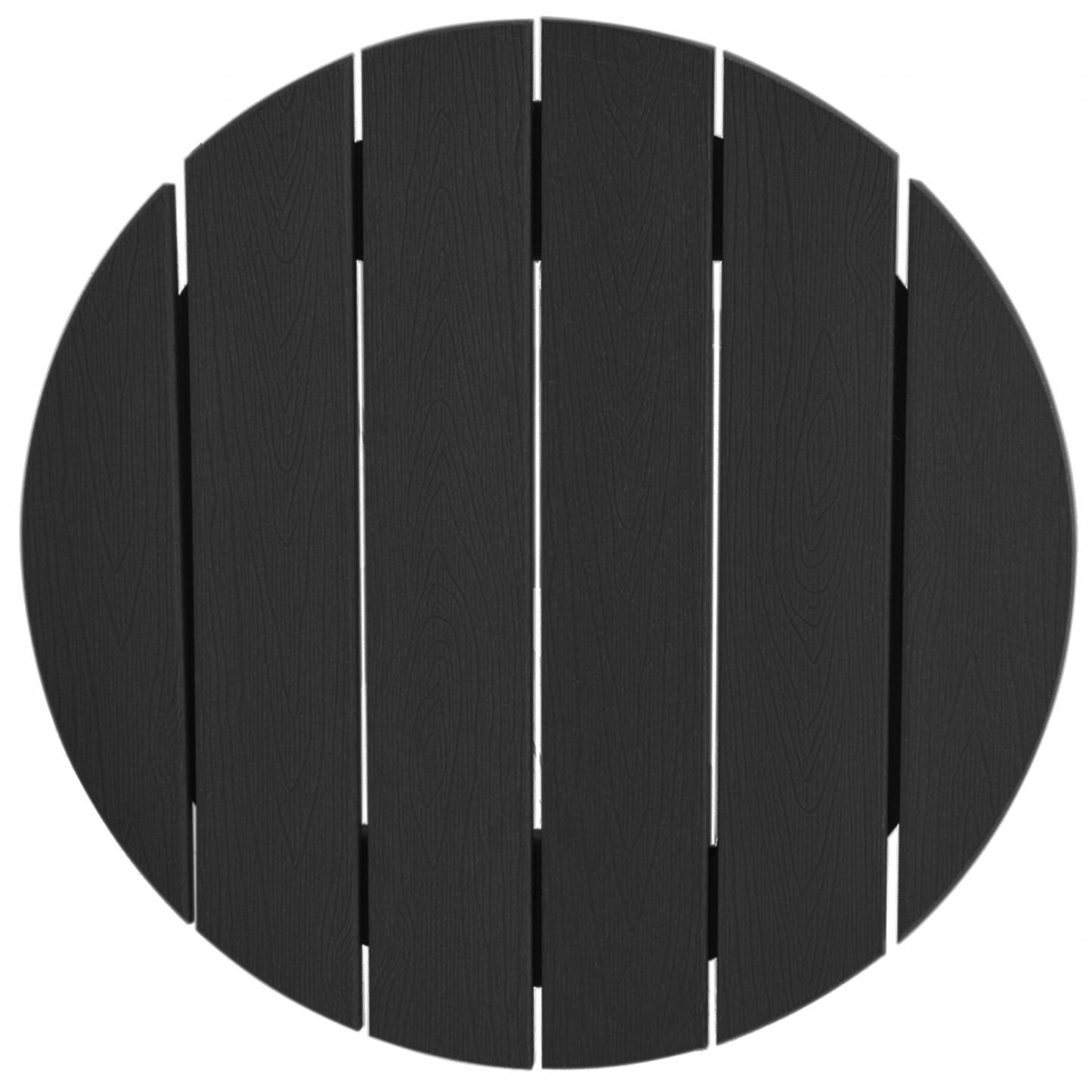 3 Piece Garden Bar Set Black HDPE