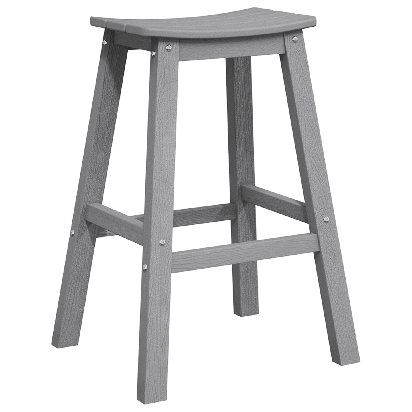 Bar Stools 6 pcs Light Grey HDPE