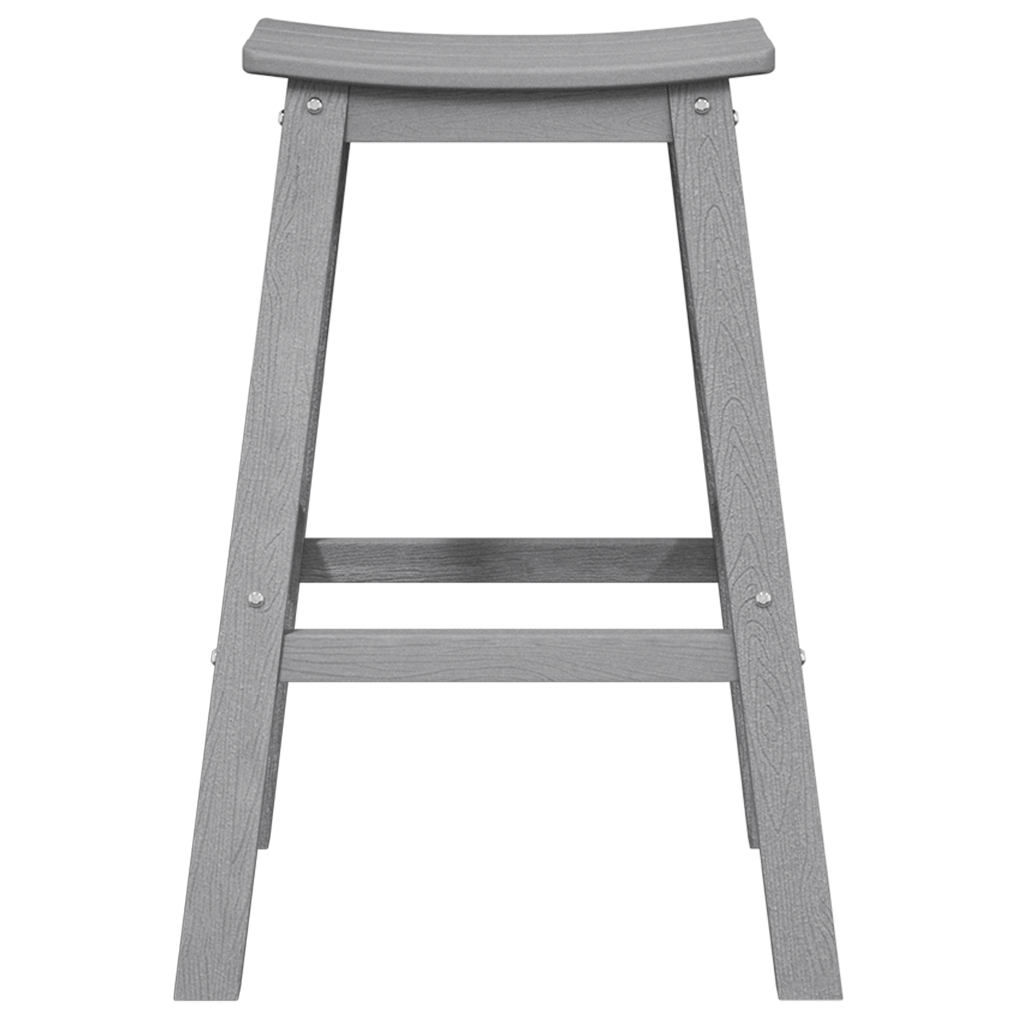 Bar Stools 6 pcs Light Grey HDPE