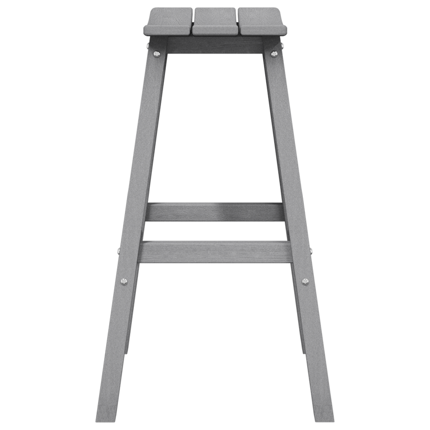Bar Stools 6 pcs Light Grey HDPE
