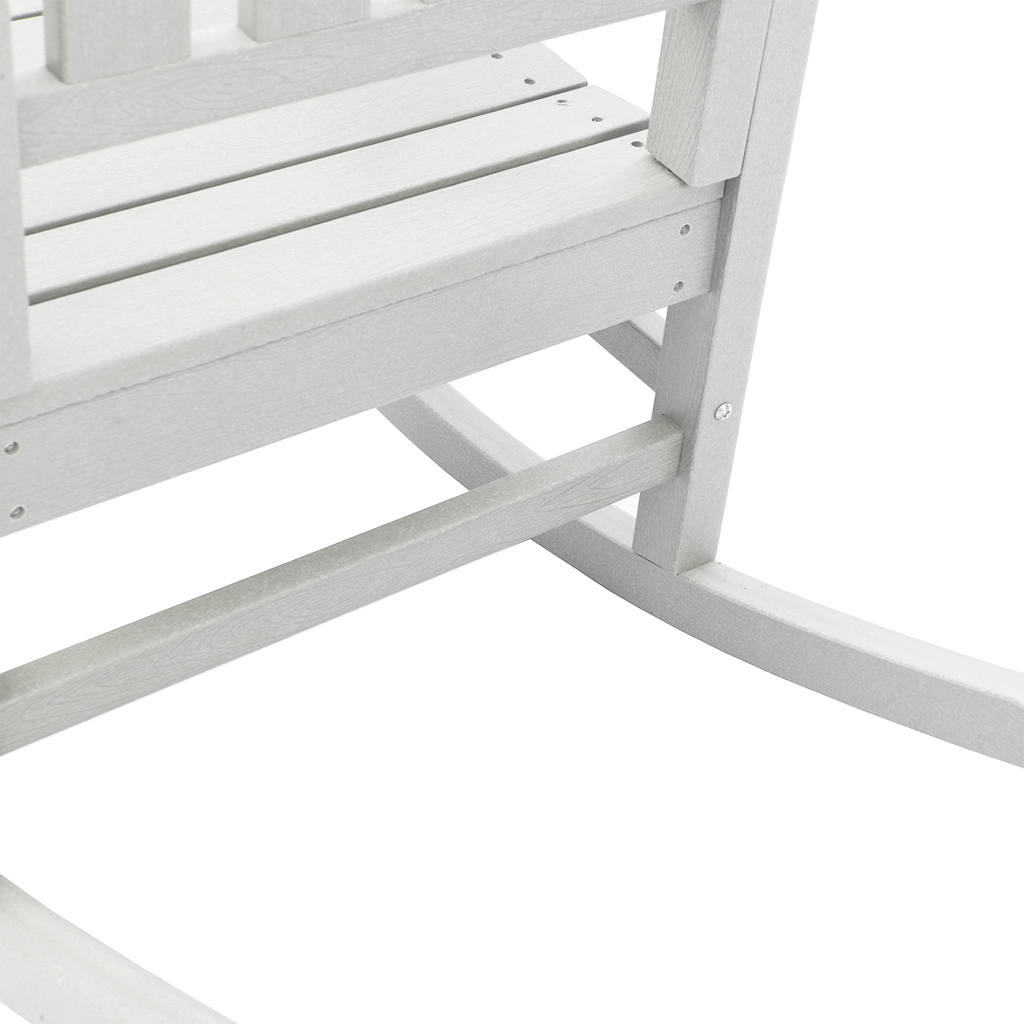 Garden Rocking Chairs 2 pcs White 70x92x107.5 cm HDPE