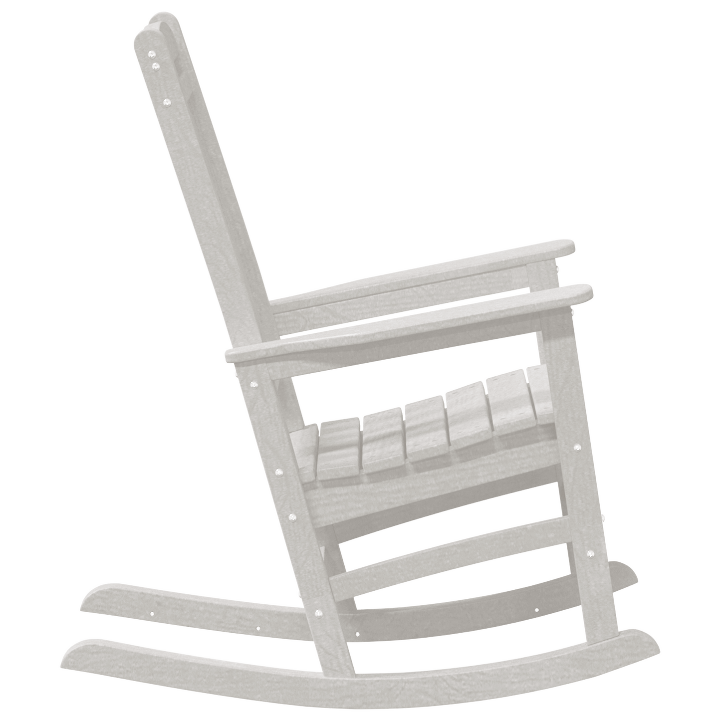 Garden Rocking Chairs 2 pcs White 70x92x107.5 cm HDPE