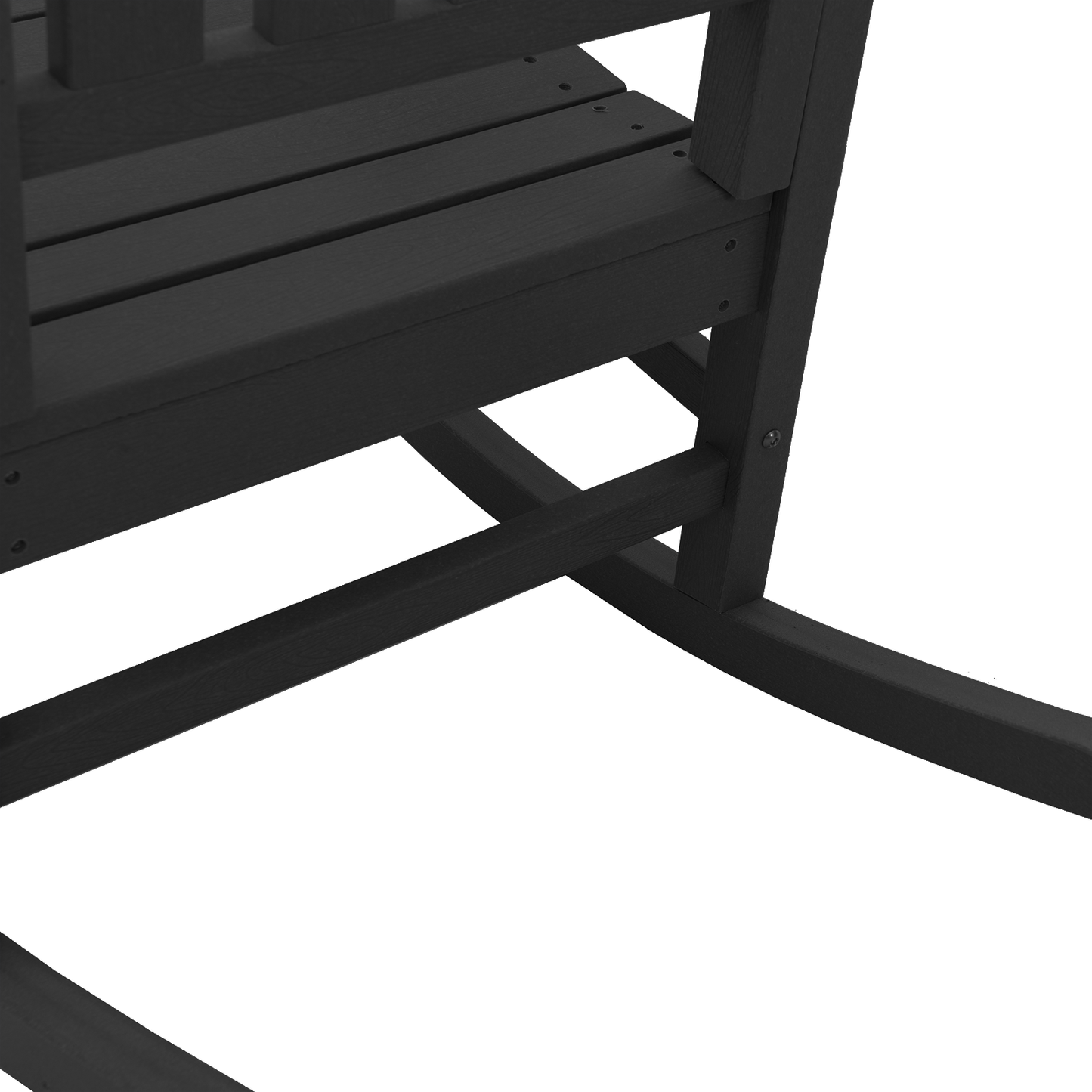 Garden Rocking Chairs 2 pcs Black 70x92x107.5 cm HDPE