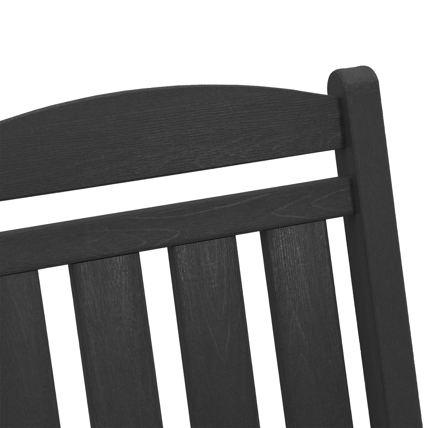 Garden Rocking Chairs 2 pcs Black 70x92x107.5 cm HDPE