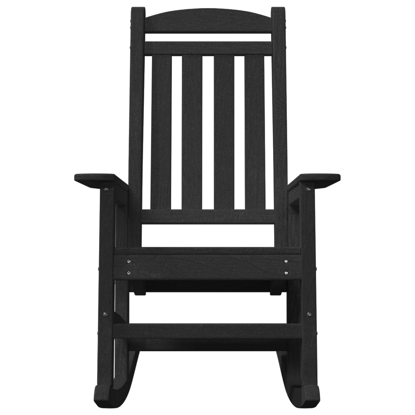Garden Rocking Chairs 2 pcs Black 70x92x107.5 cm HDPE