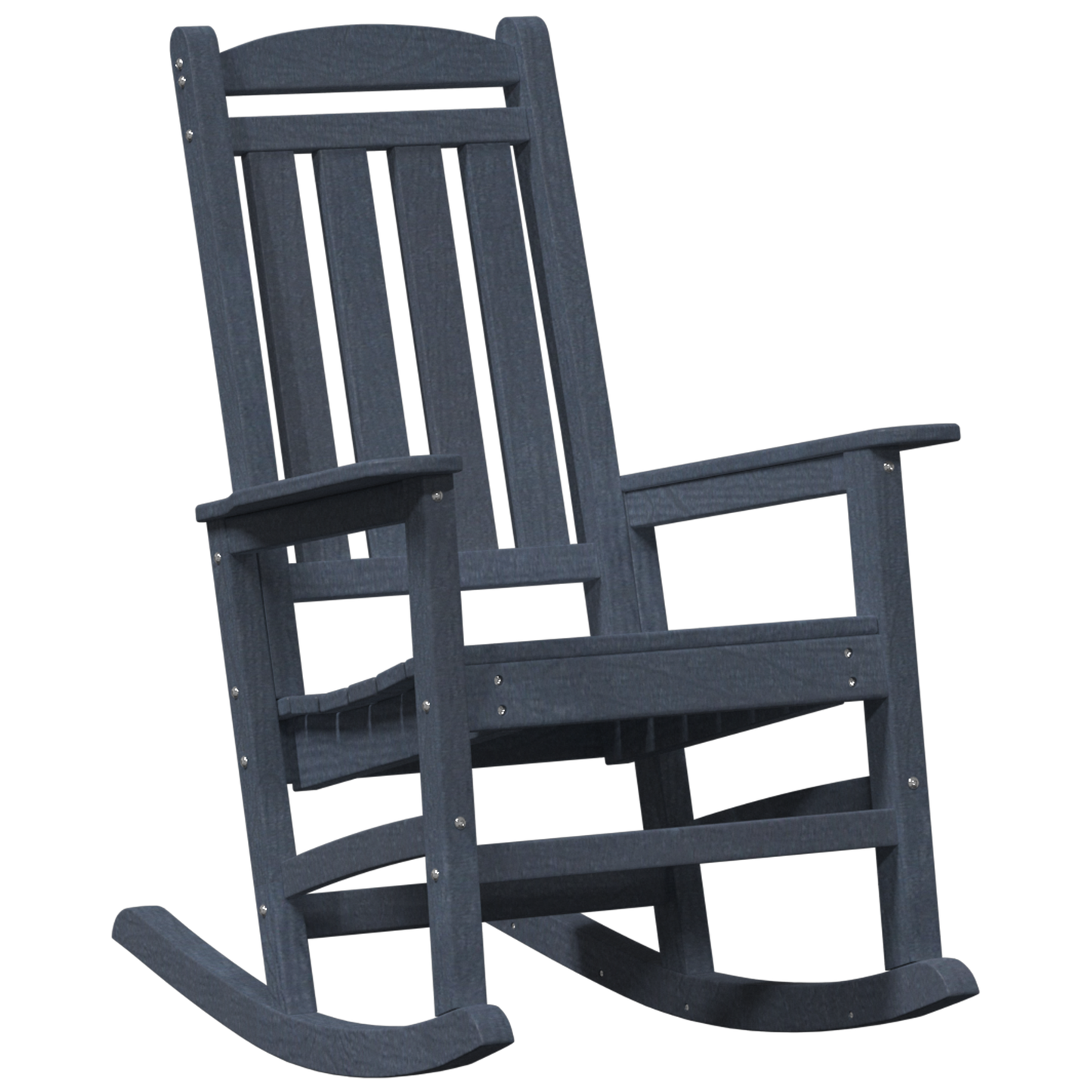 3 Piece Garden Lounge Set Navy Blue HDPE