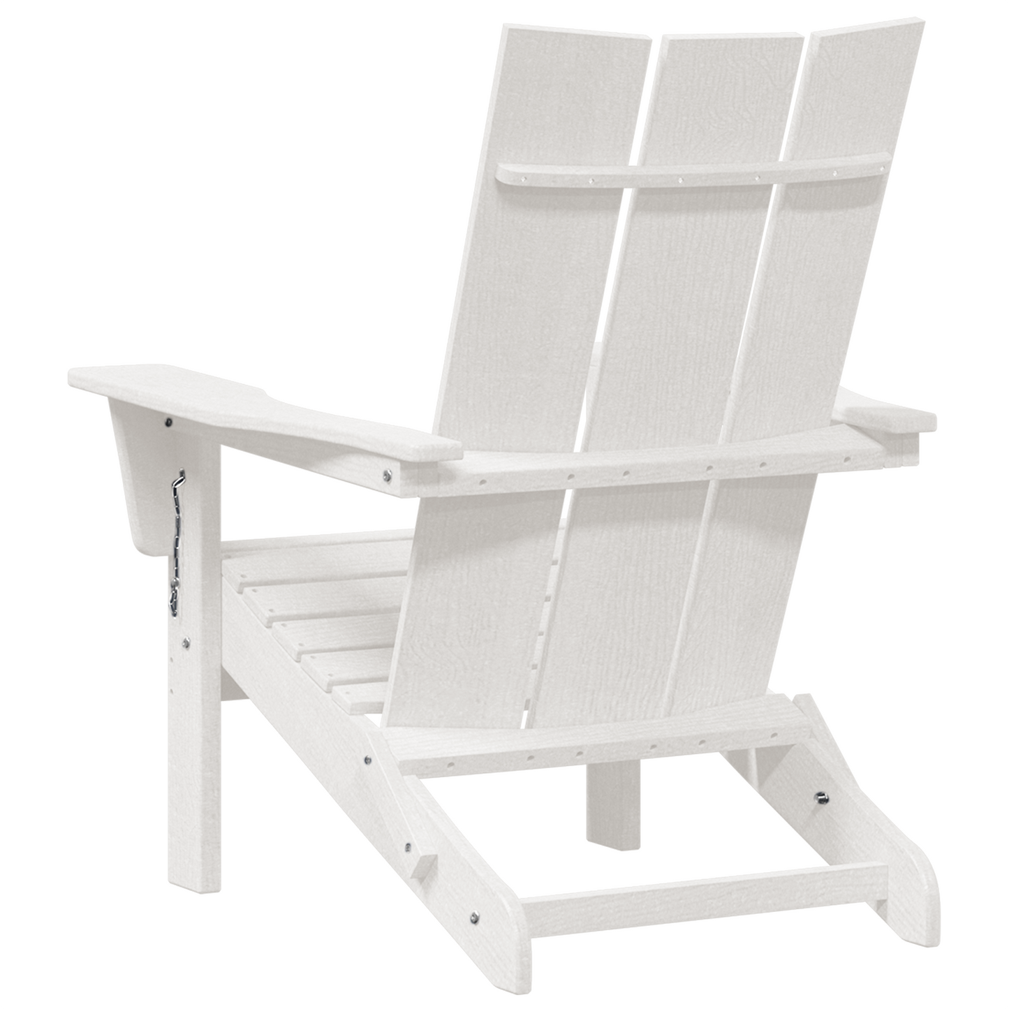 Foldable Adirondack Chairs 2 pcs White 74.5x80.5x90 cm HDPE