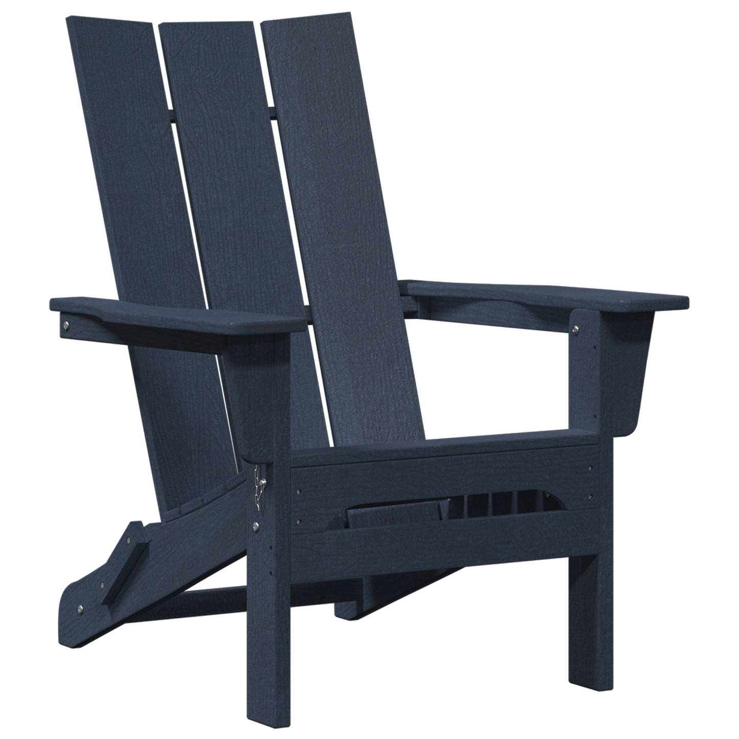 Foldable Adirondack Chairs 2 pcs Navy Blue 74.5x80.5x90 cm HDPE