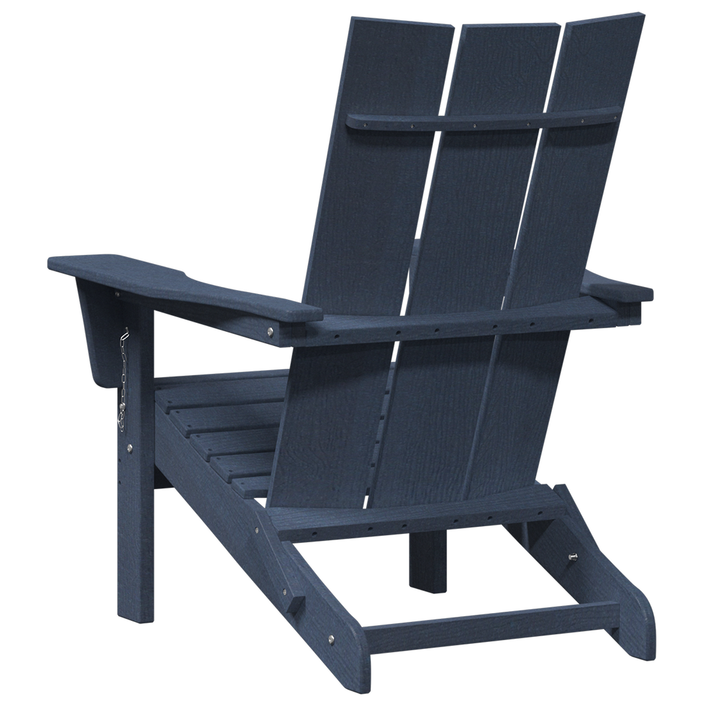 Foldable Adirondack Chairs 2 pcs Navy Blue 74.5x80.5x90 cm HDPE