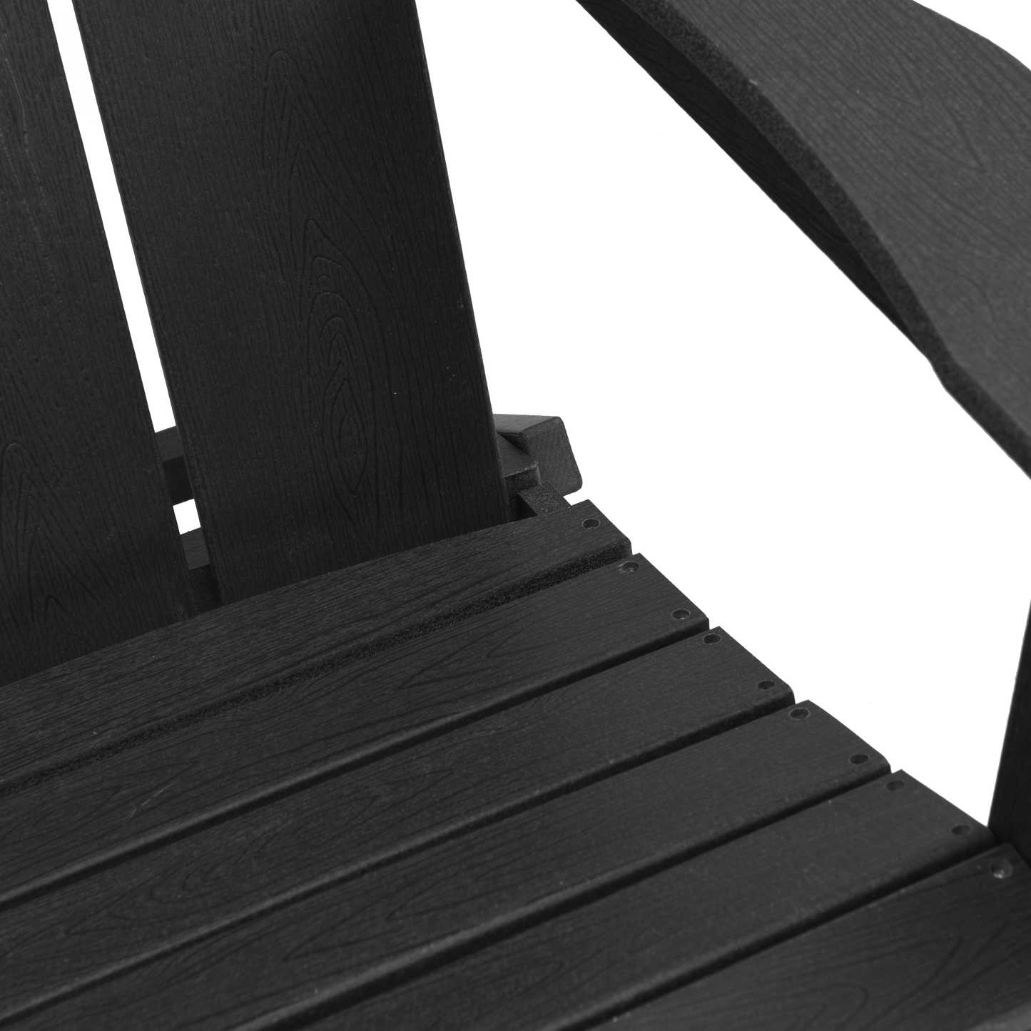 Foldable Adirondack Chairs 2 pcs Black 74.5x80.5x90 cm HDPE