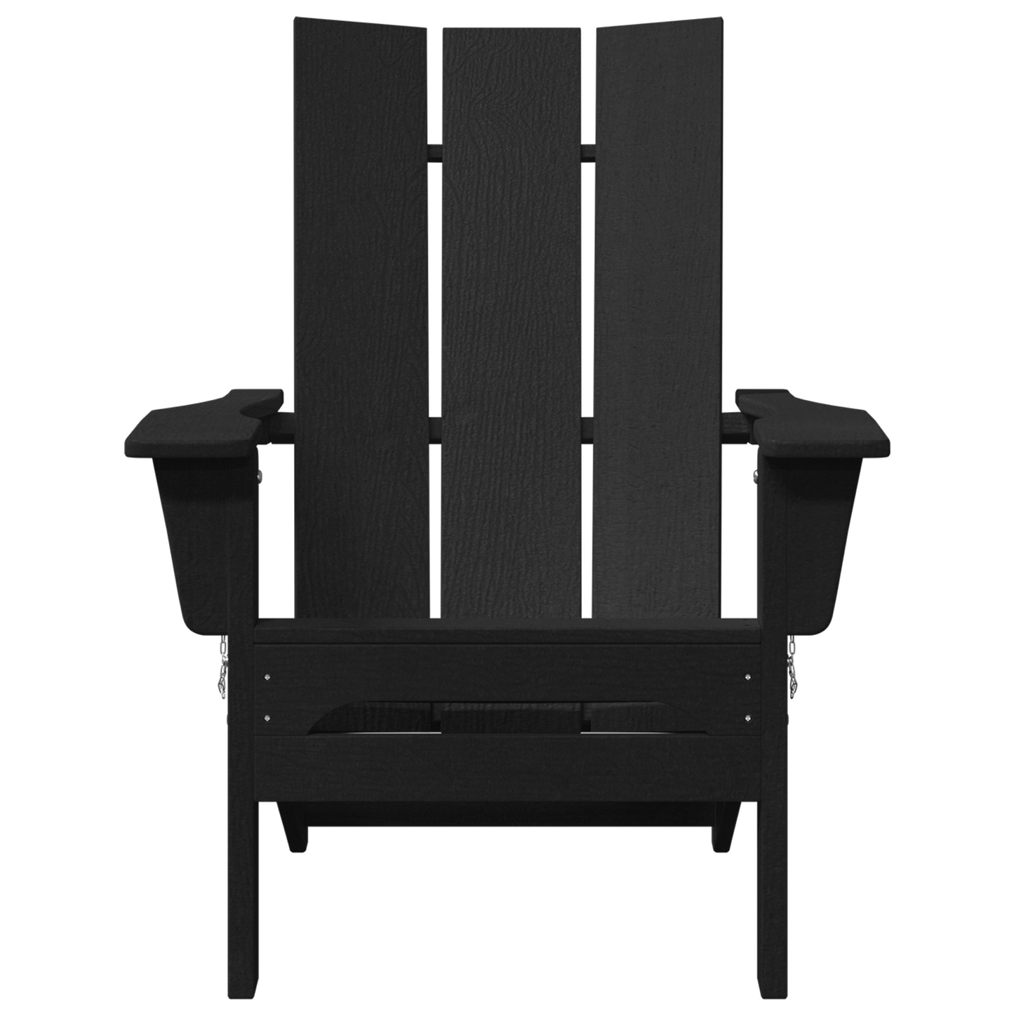 Foldable Adirondack Chairs 2 pcs Black 74.5x80.5x90 cm HDPE