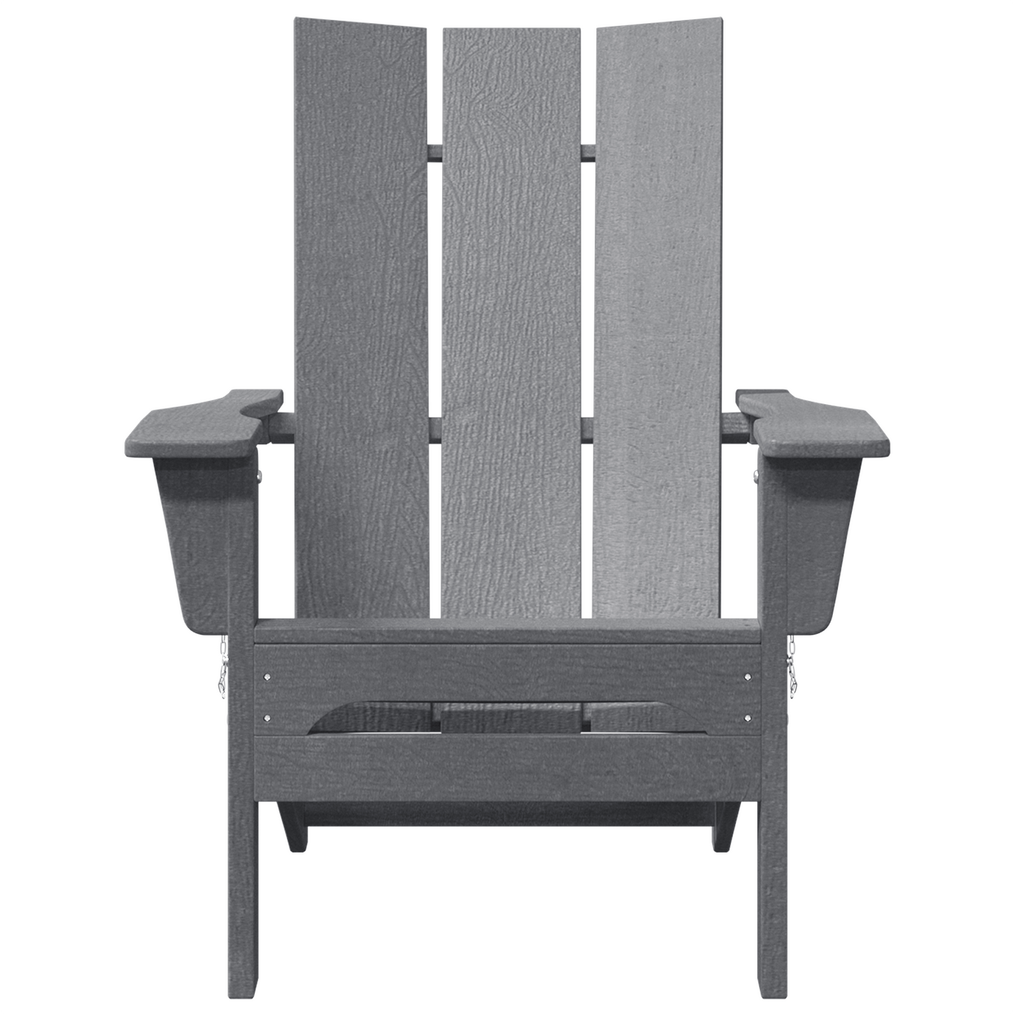 Foldable Adirondack Chairs 2 pcs Light Grey 74.5x80.5x90 cm HDPE