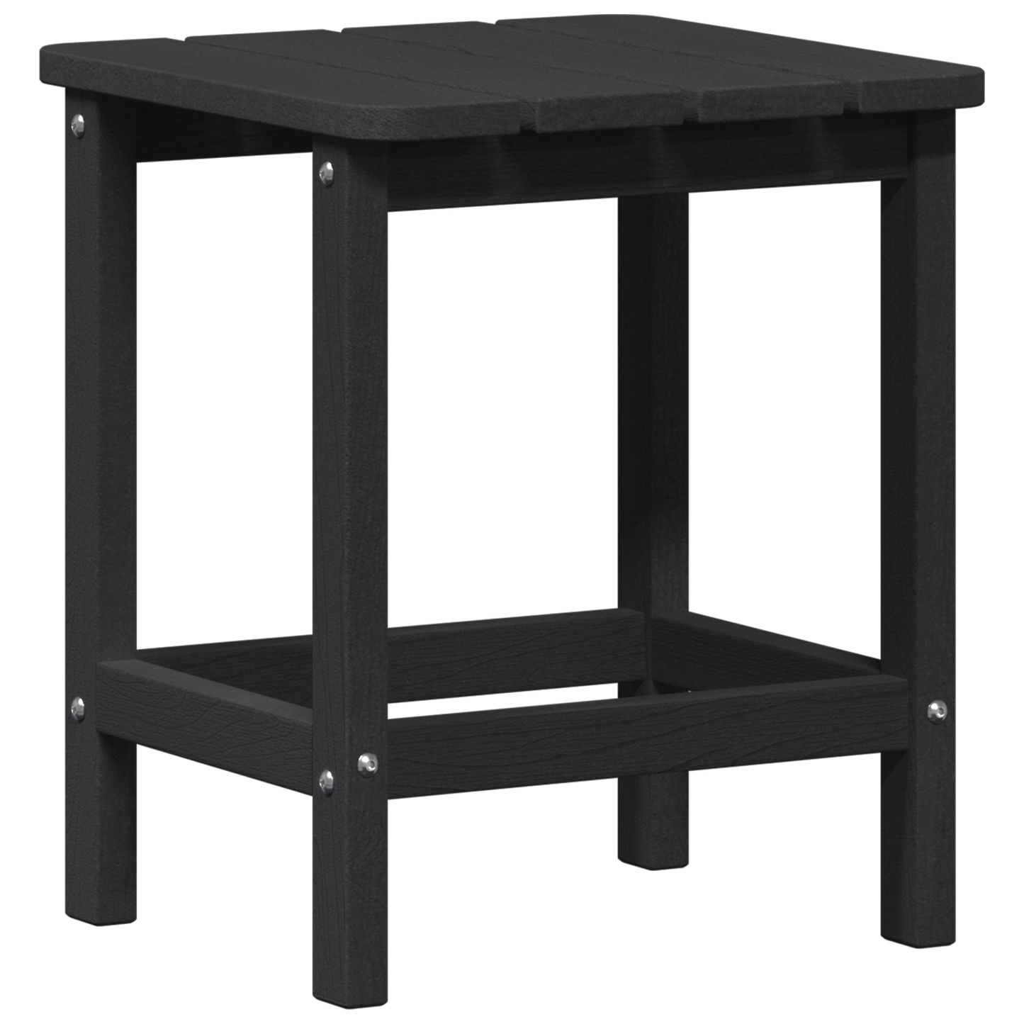 3 Piece Garden Lounge Set Black HDPE