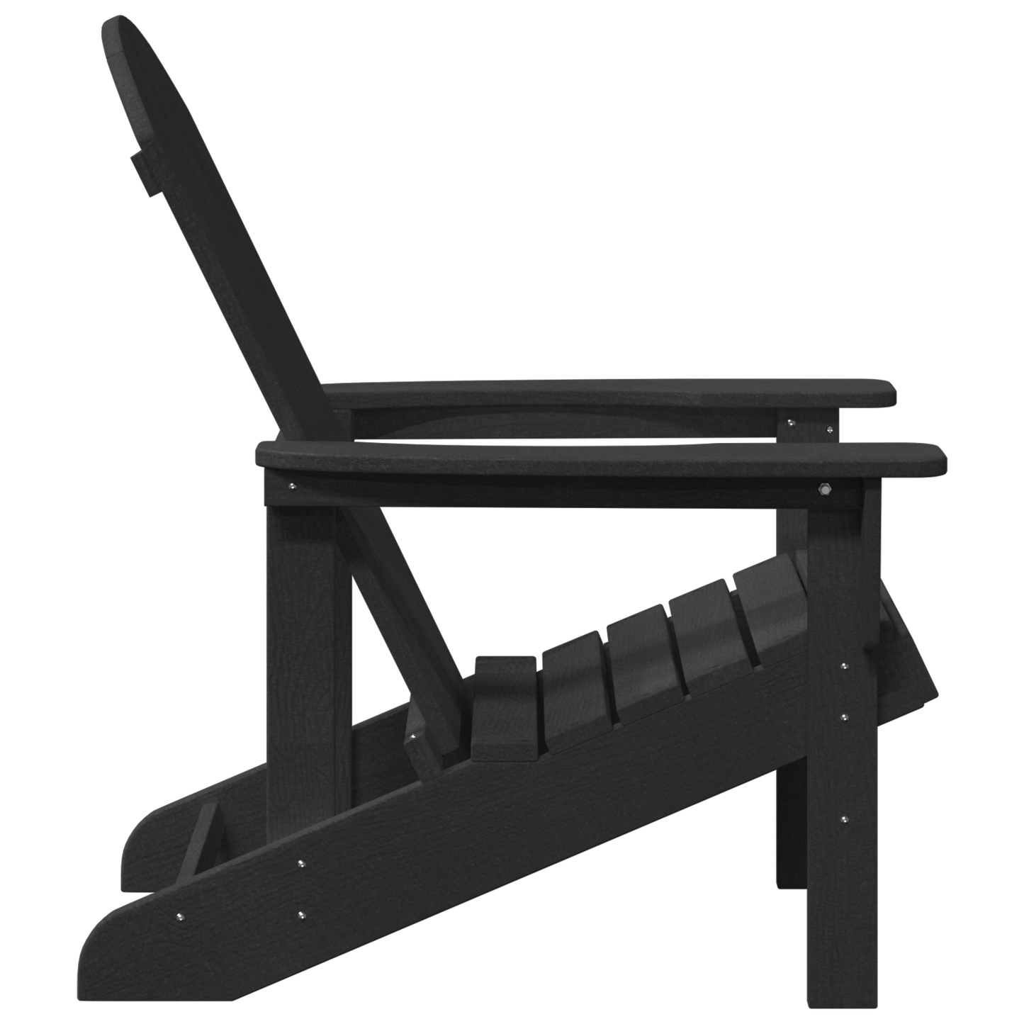 Adirondack Chairs 2 pcs Black 74x82x90 cm HDPE