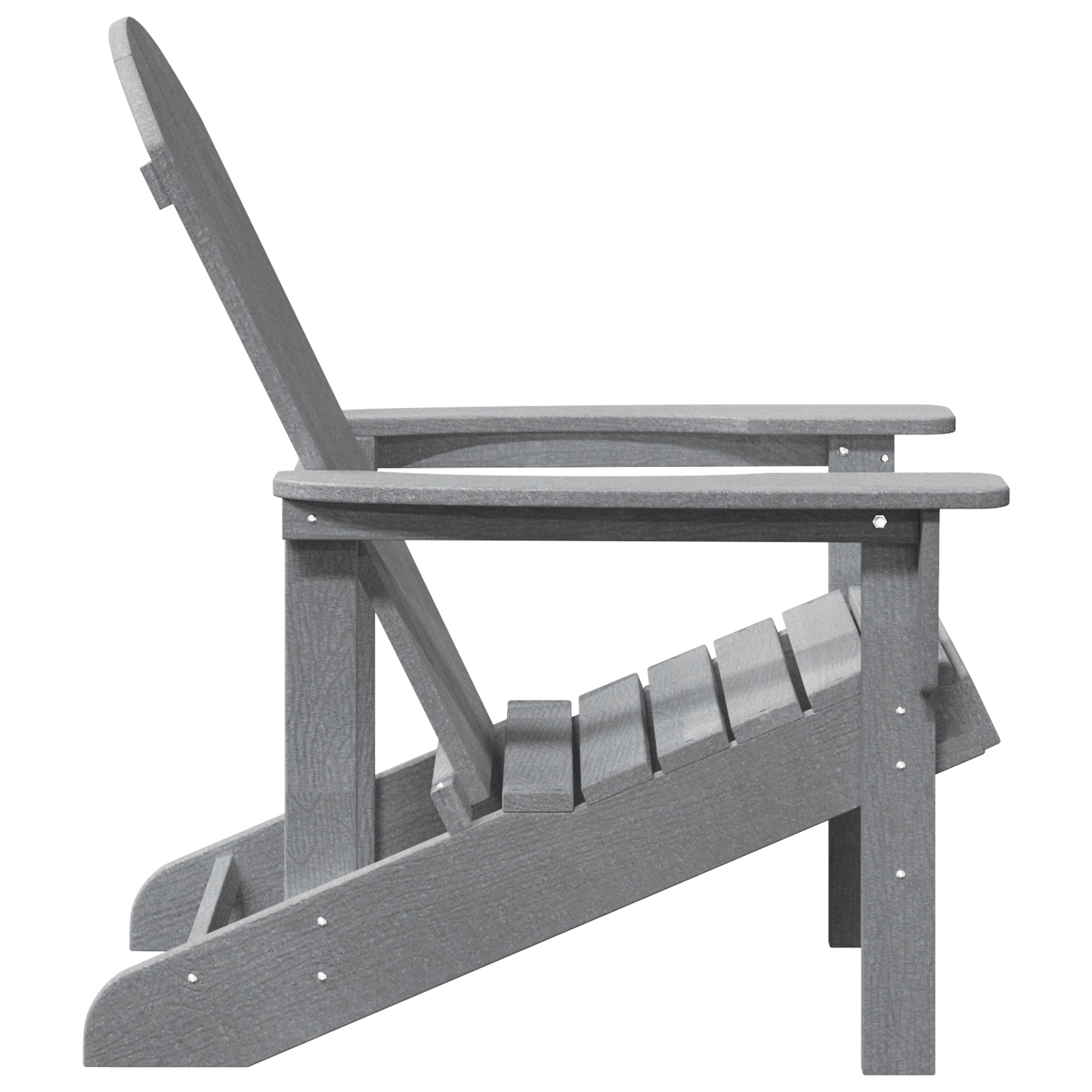 Adirondack Chairs 2 pcs Light Grey 74x82x90 cm HDPE