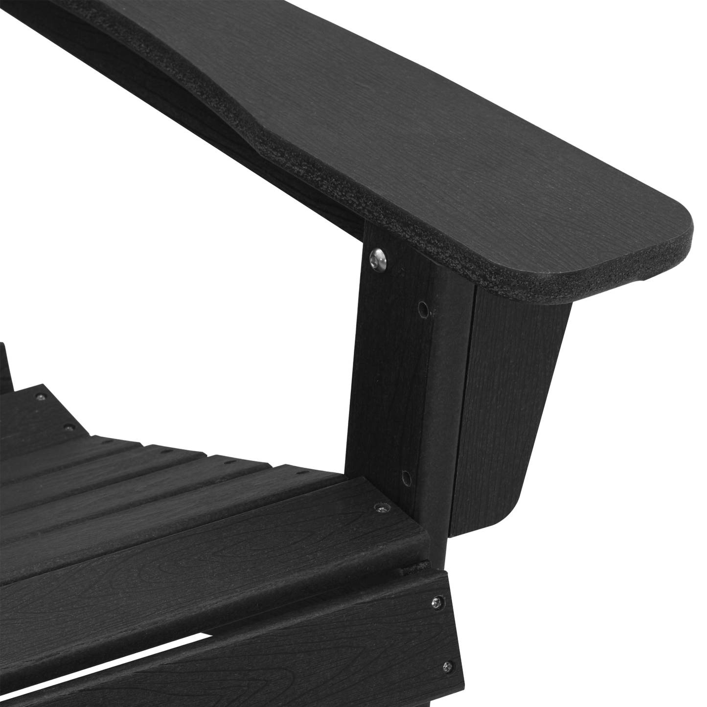 3 Piece Garden Lounge Set Black HDPE