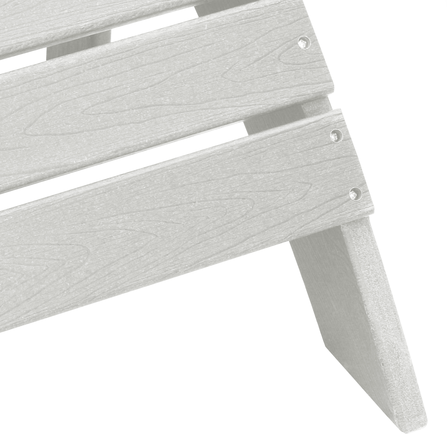 3 Piece Garden Lounge Set White HDPE