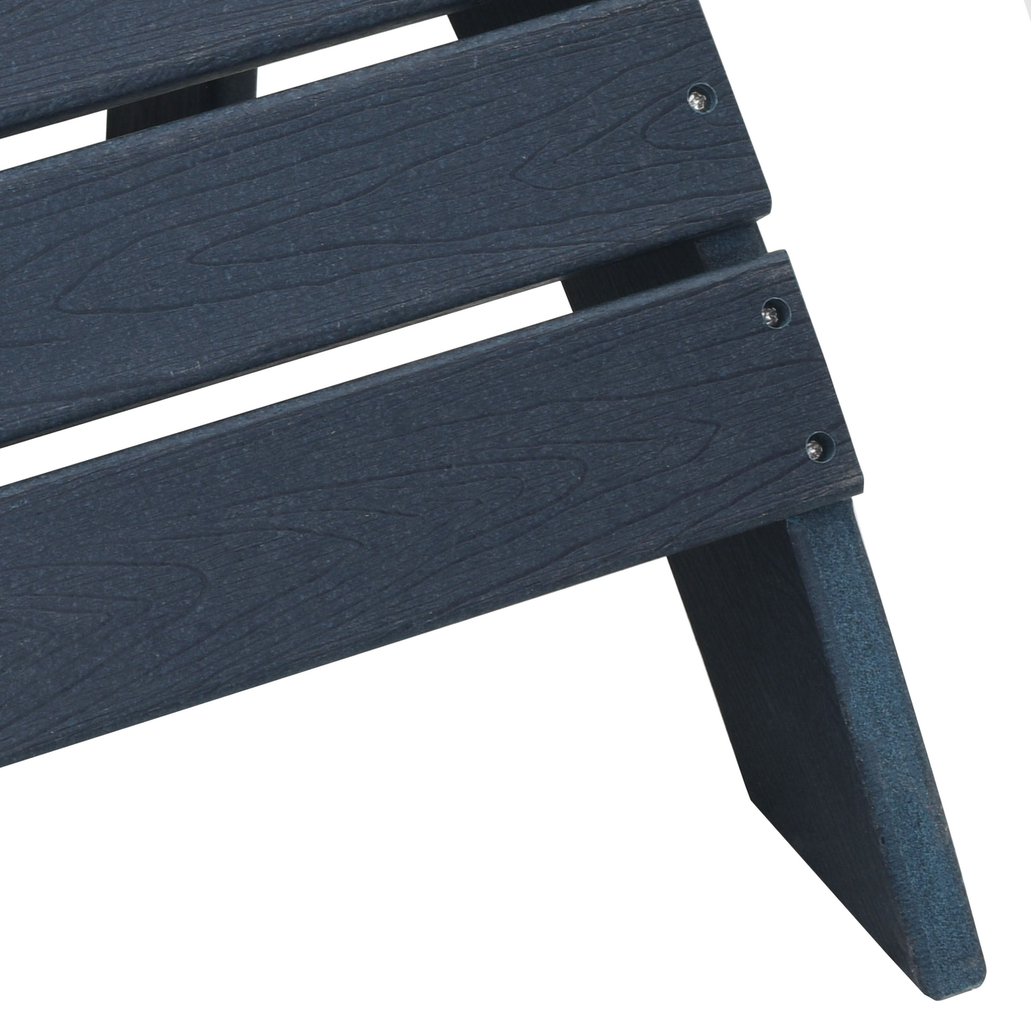3 Piece Garden Lounge Set Navy Blue HDPE