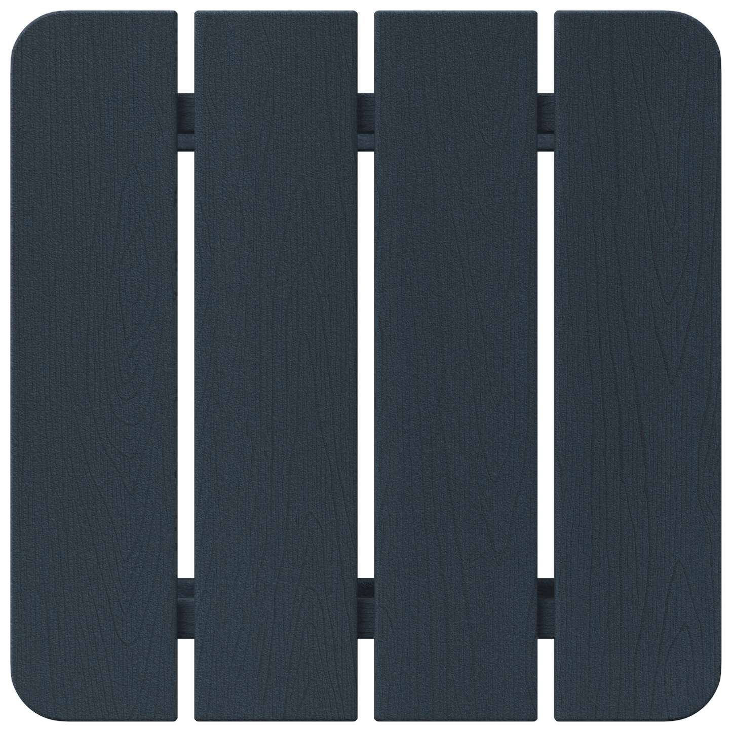 3 Piece Garden Lounge Set Navy Blue HDPE