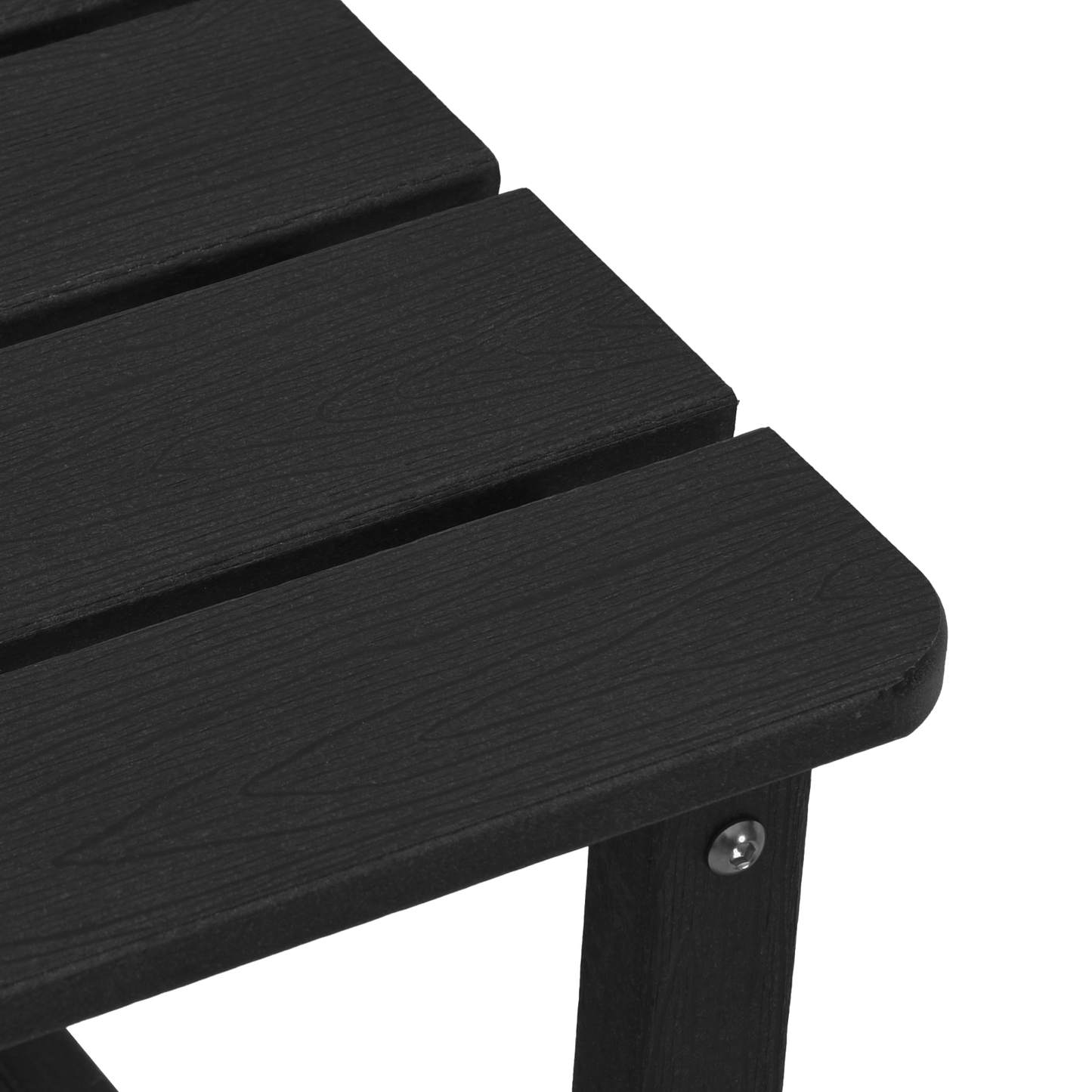 3 Piece Garden Lounge Set Black HDPE