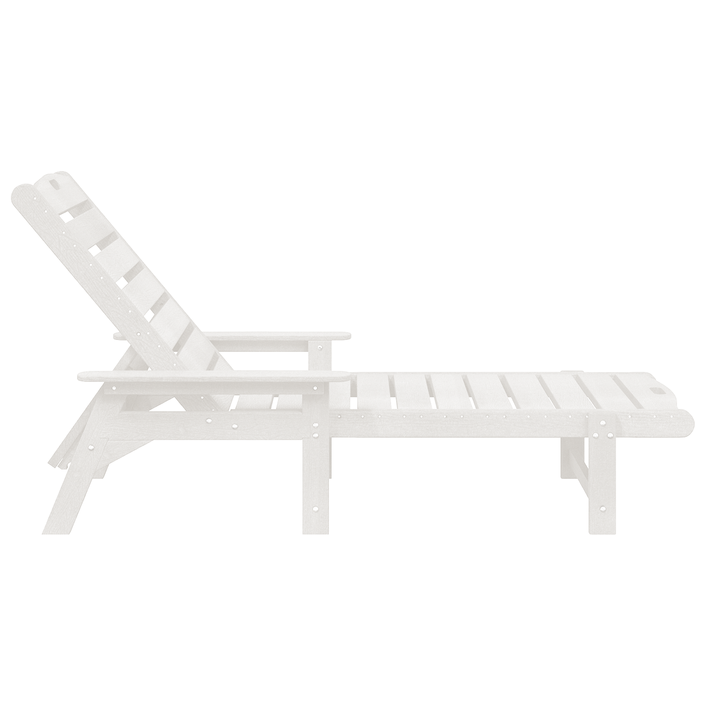 Sun Loungers 2 pcs White 162x53x98.5 cm HDPE