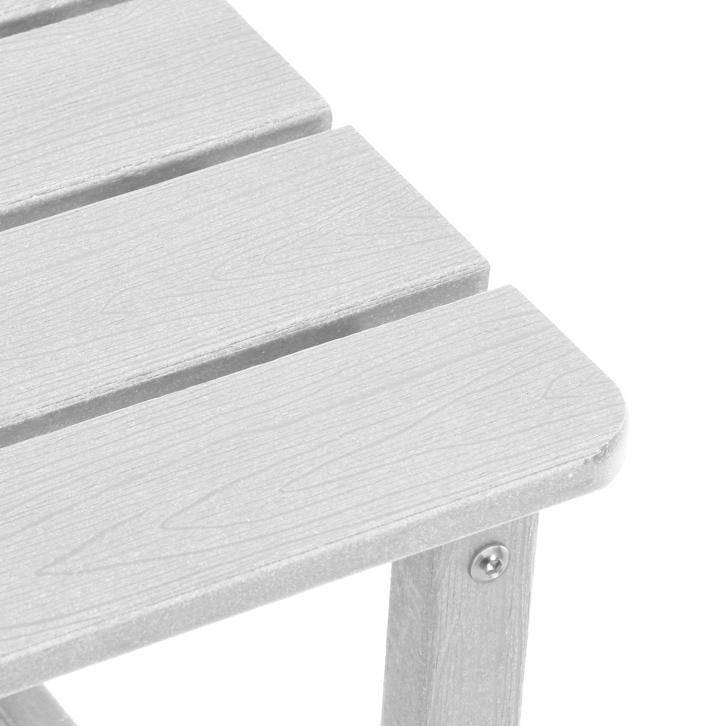 3 Piece Garden Lounge Set White HDPE
