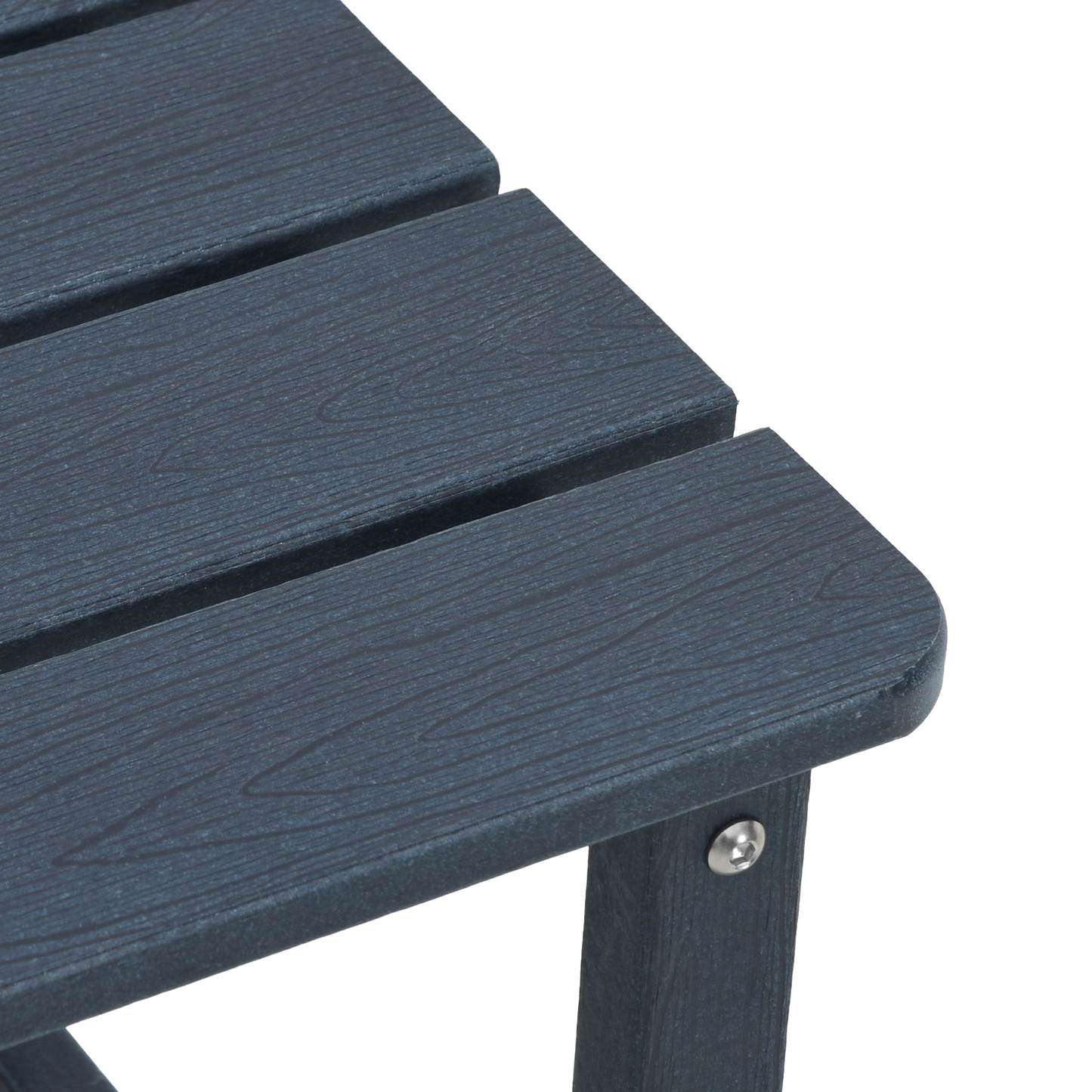 3 Piece Garden Lounge Set Navy Blue HDPE