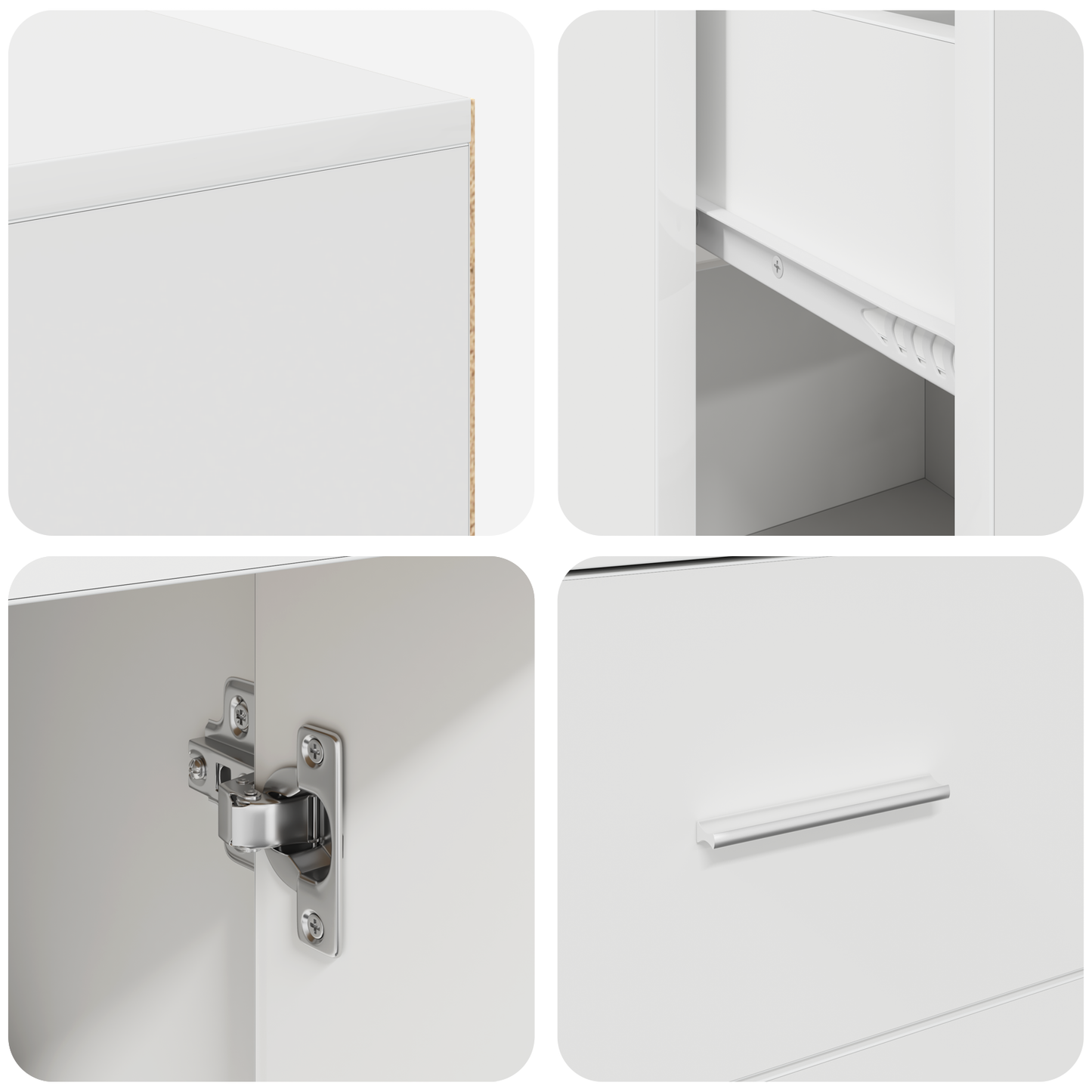 Corner Desk White 102x88x75 cm Engineered Wood