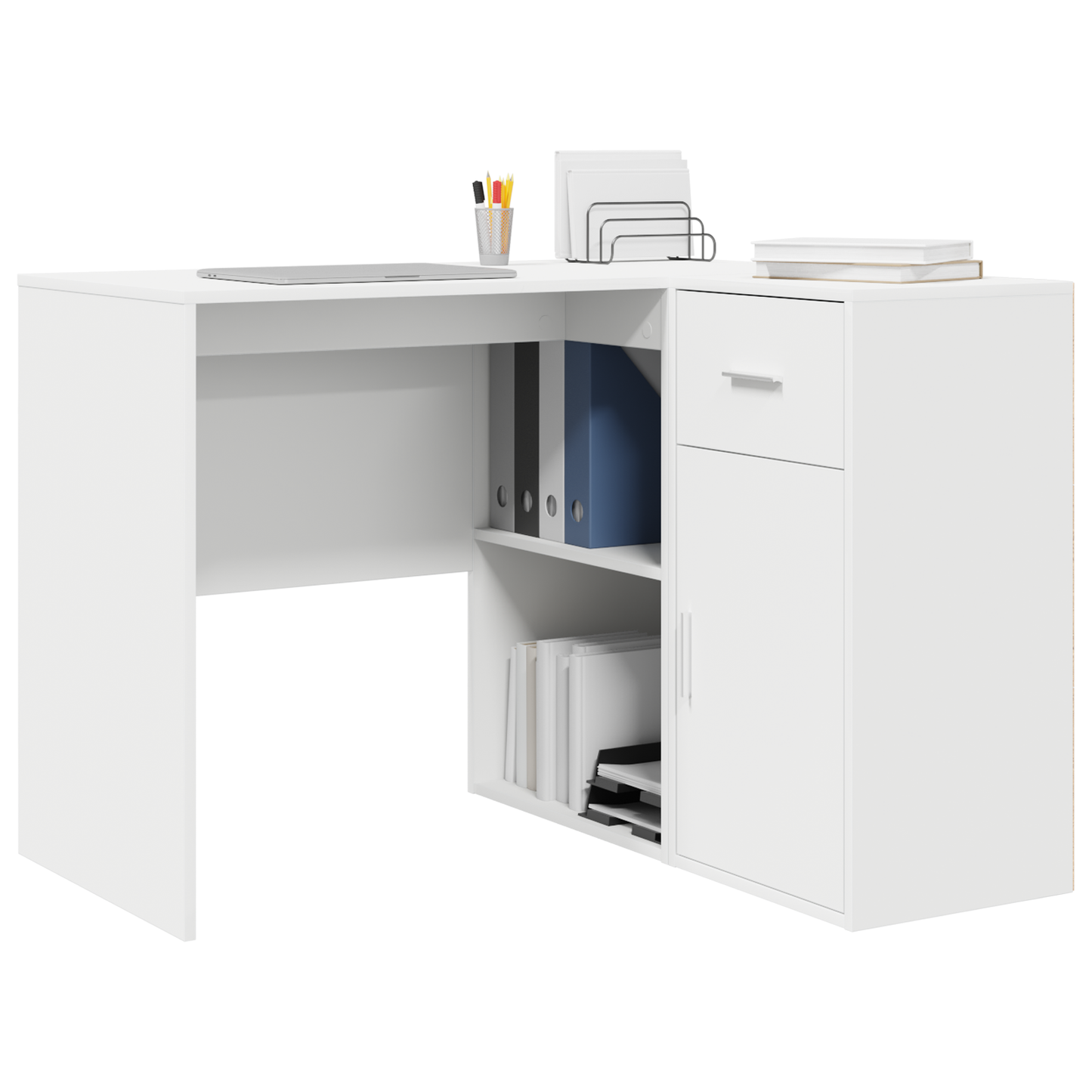 Corner Desk White 102x88x75 cm Engineered Wood