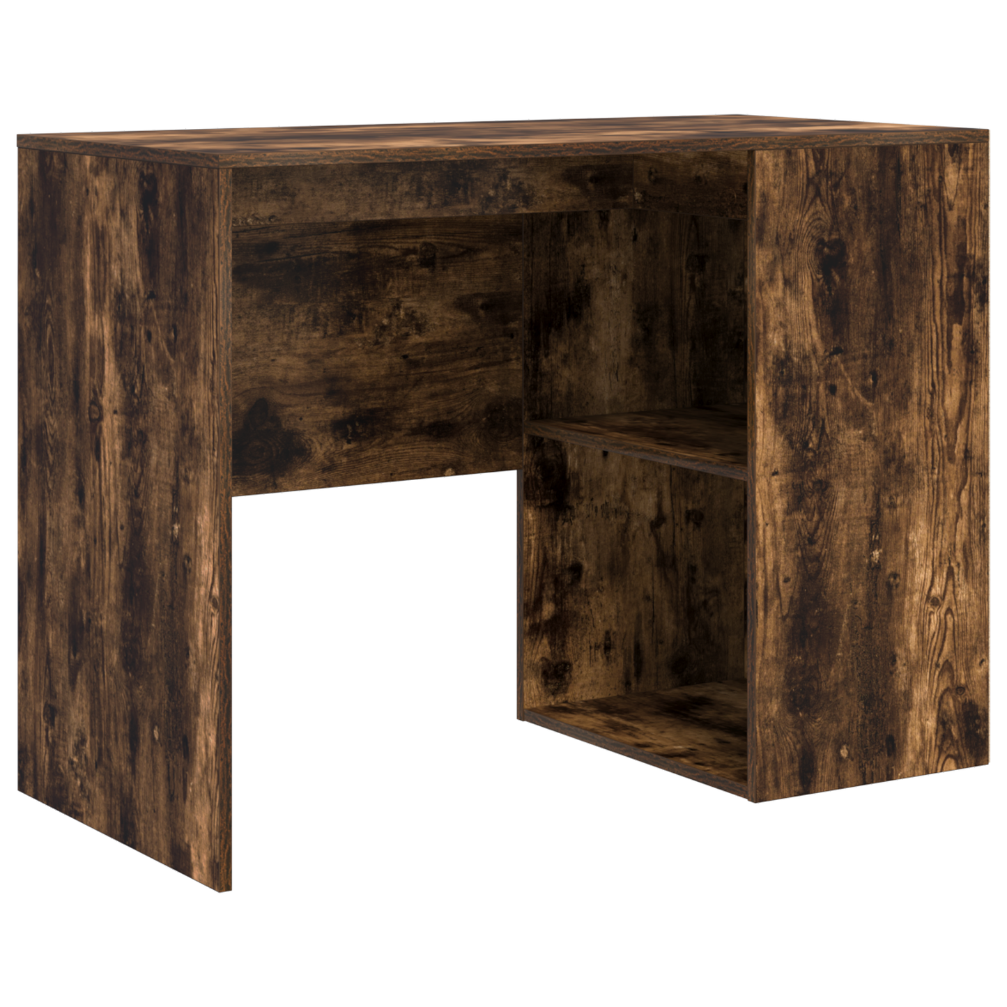 Corner Desk Smoked Oak 102x88x75 cm Engineered Wood