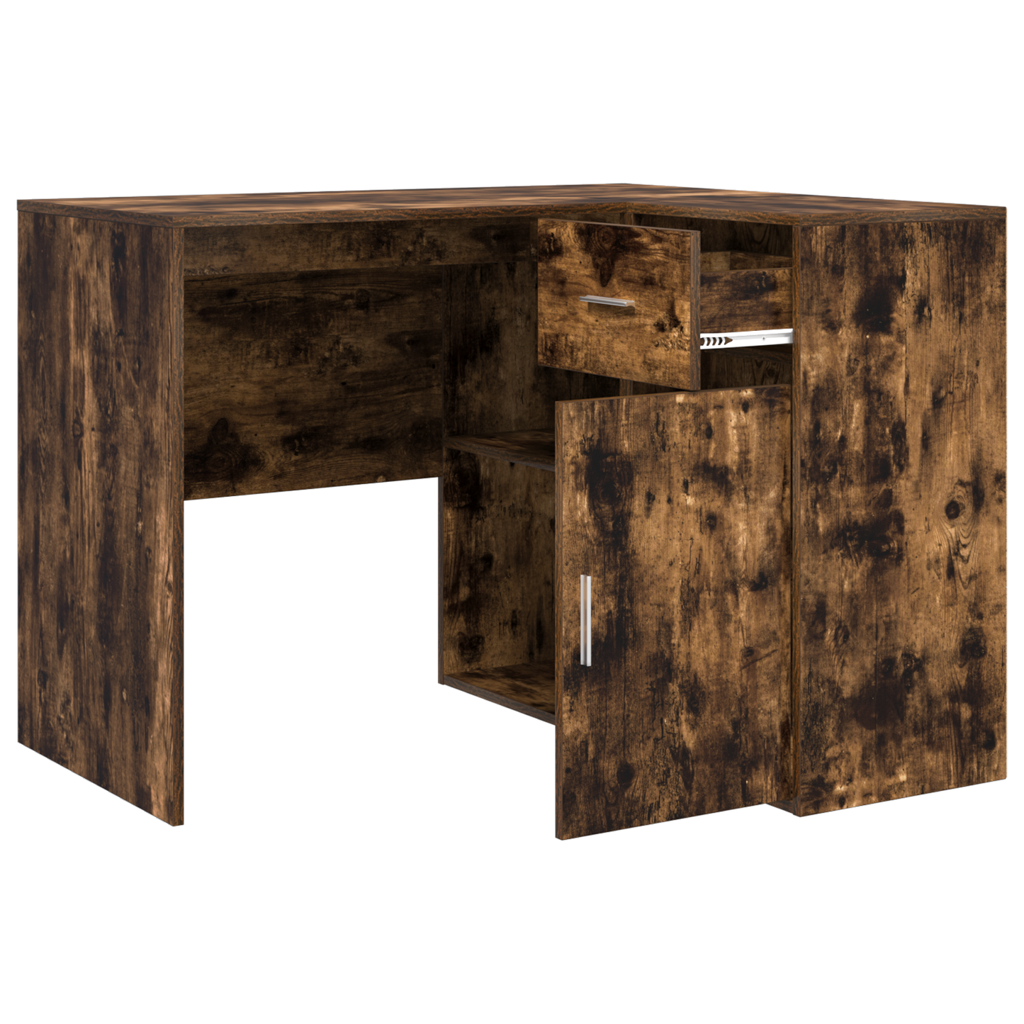 Corner Desk Smoked Oak 102x88x75 cm Engineered Wood