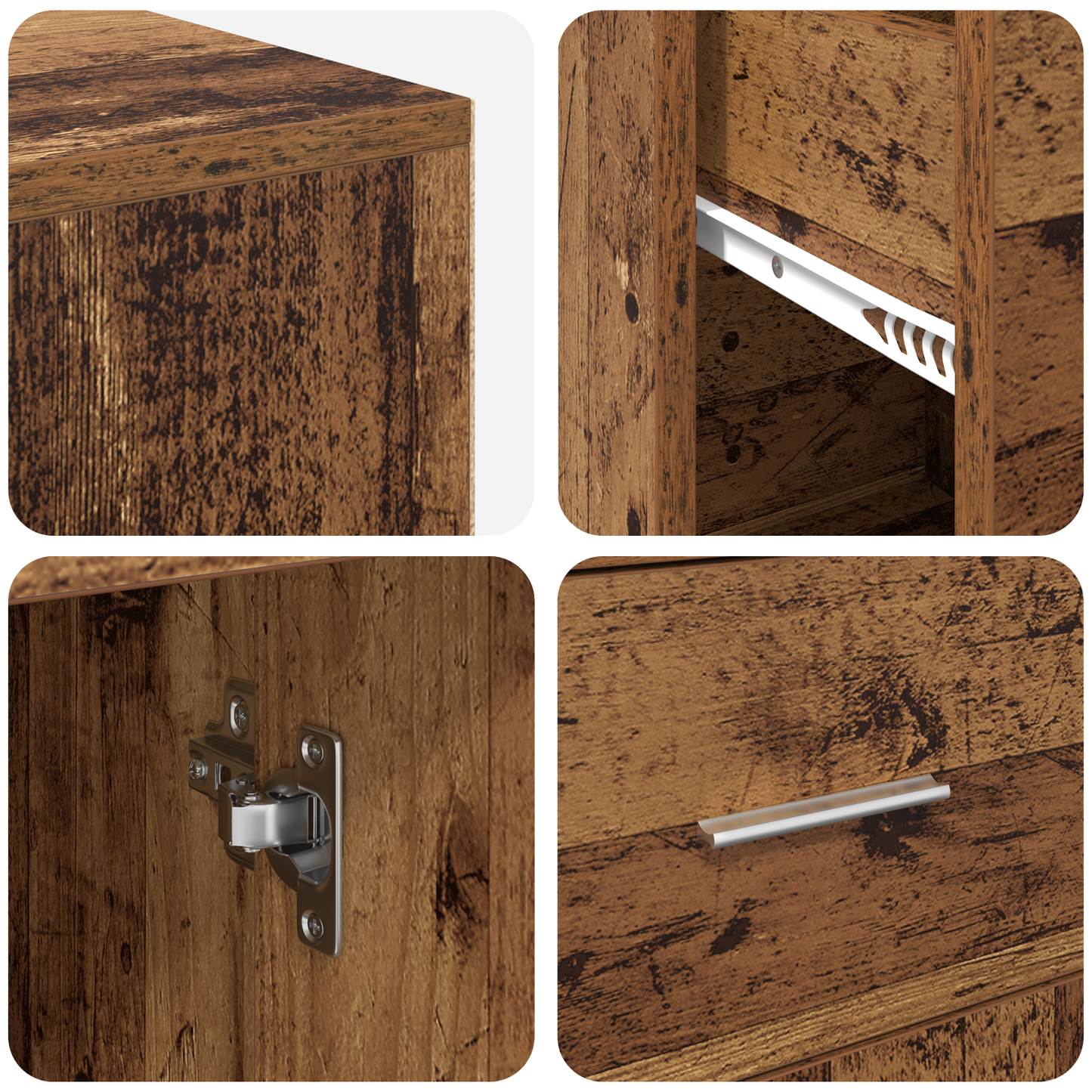 Corner Desk Old Wood 102x88x75 cm Engineered Wood