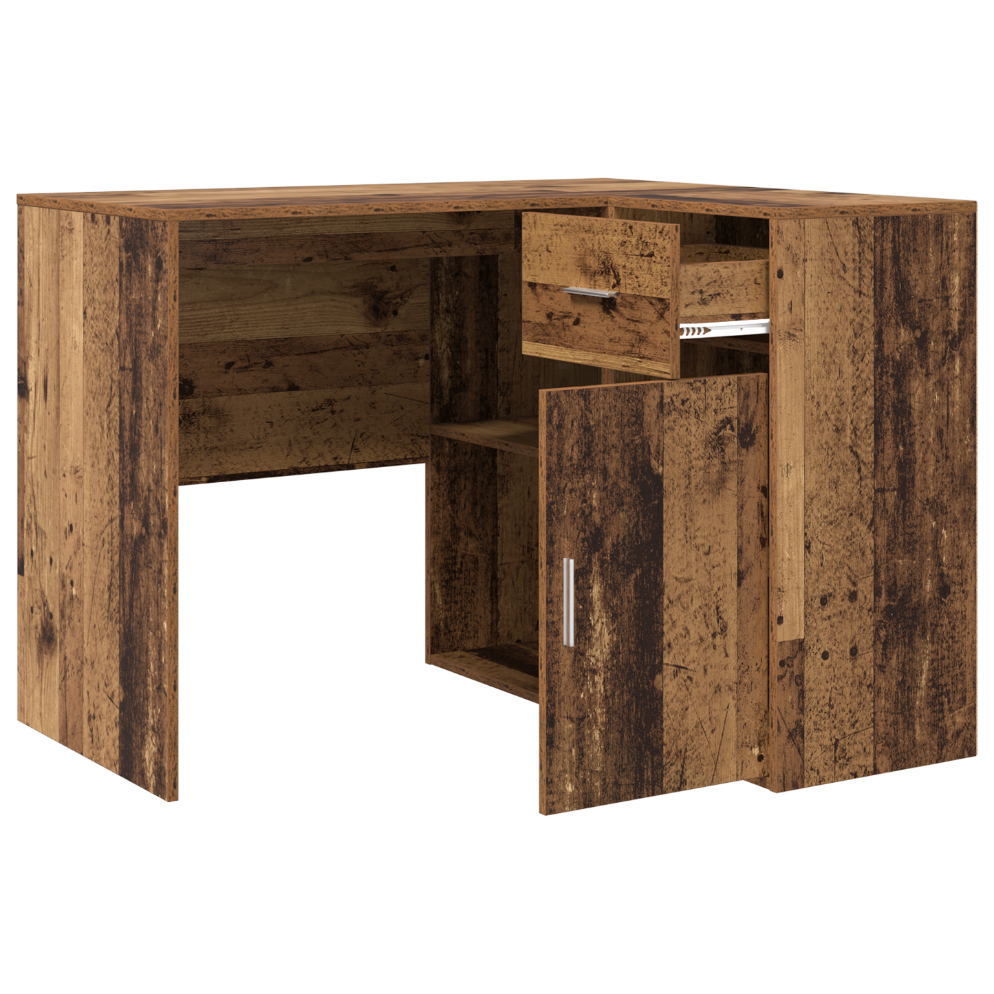 Corner Desk Old Wood 102x88x75 cm Engineered Wood