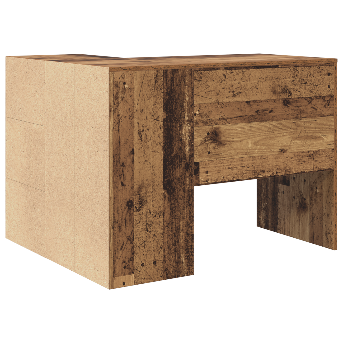 Corner Desk Old Wood 102x88x75 cm Engineered Wood