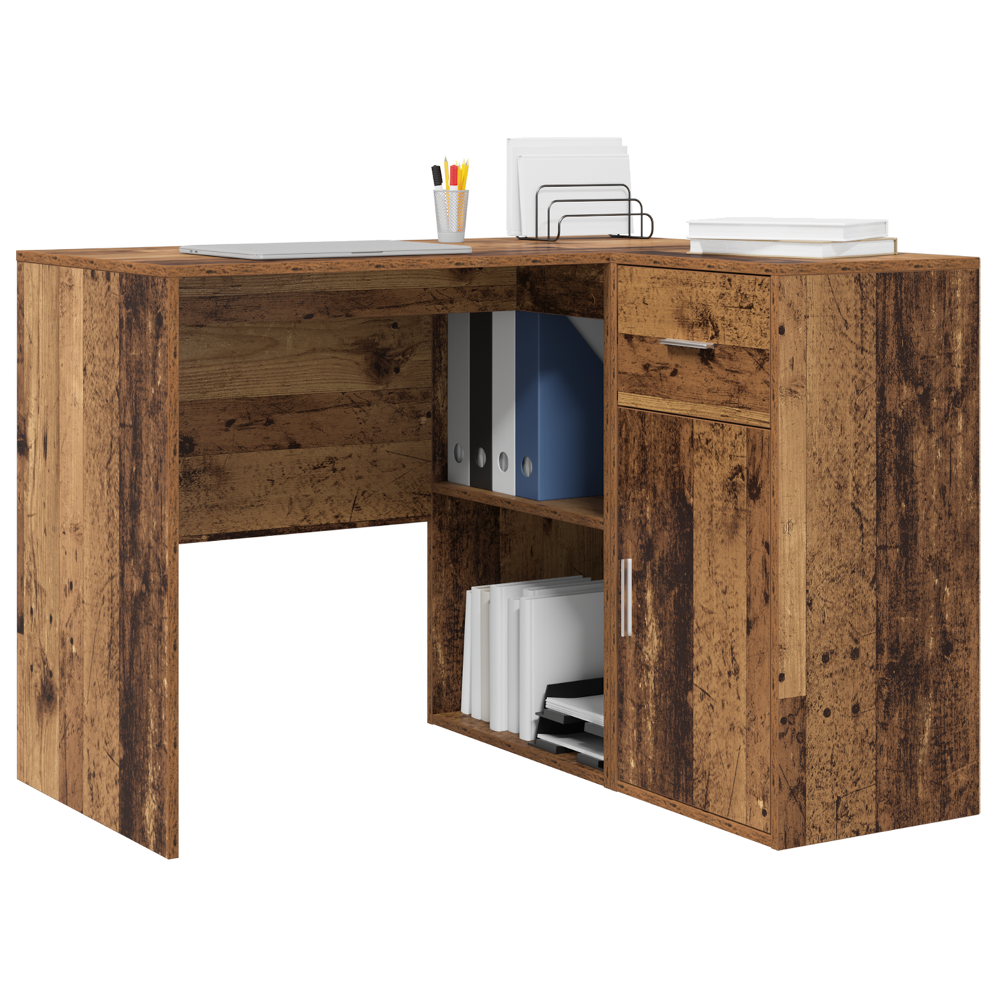 Corner Desk Old Wood 102x88x75 cm Engineered Wood