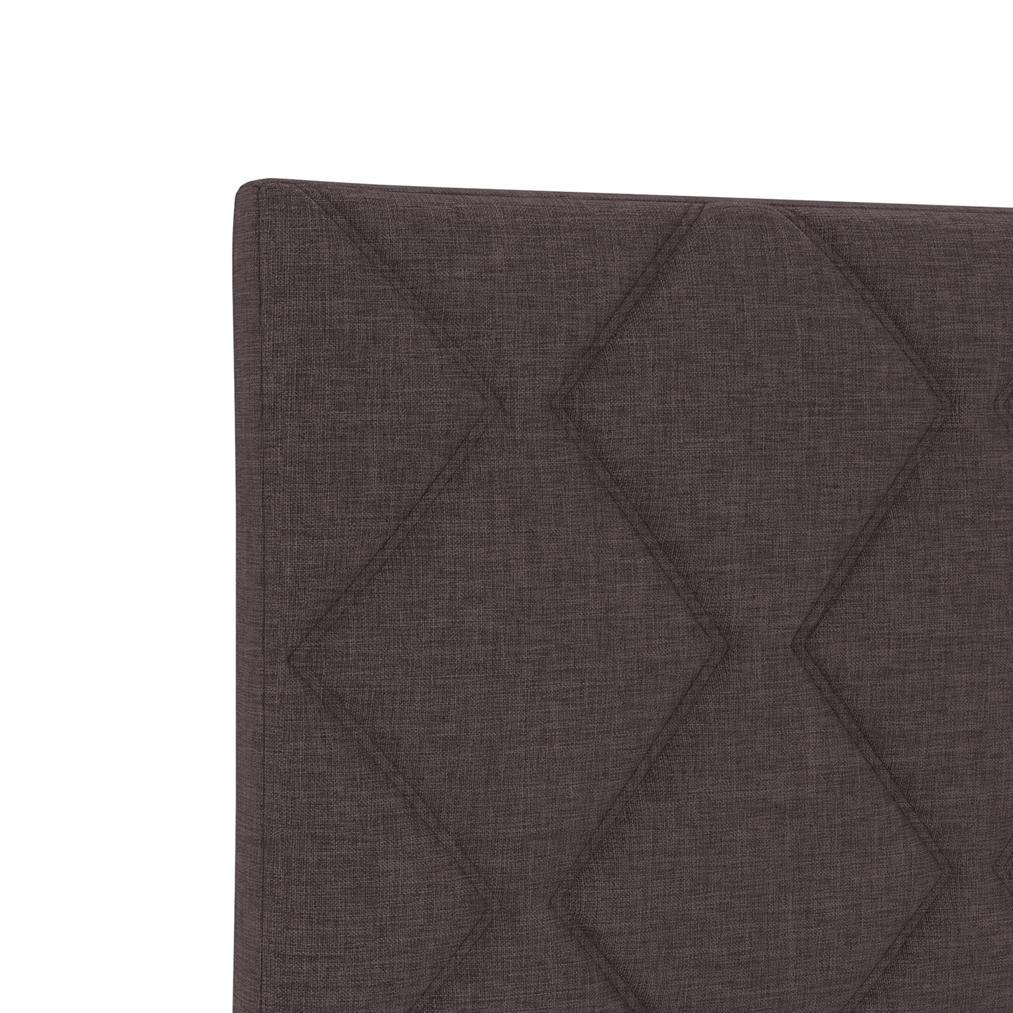 Dark Brown Diamond Blocks Design Fabric Headboard 100 cm, Dark Brown Diamond Blocks Design Fabric Headboard 200 cm