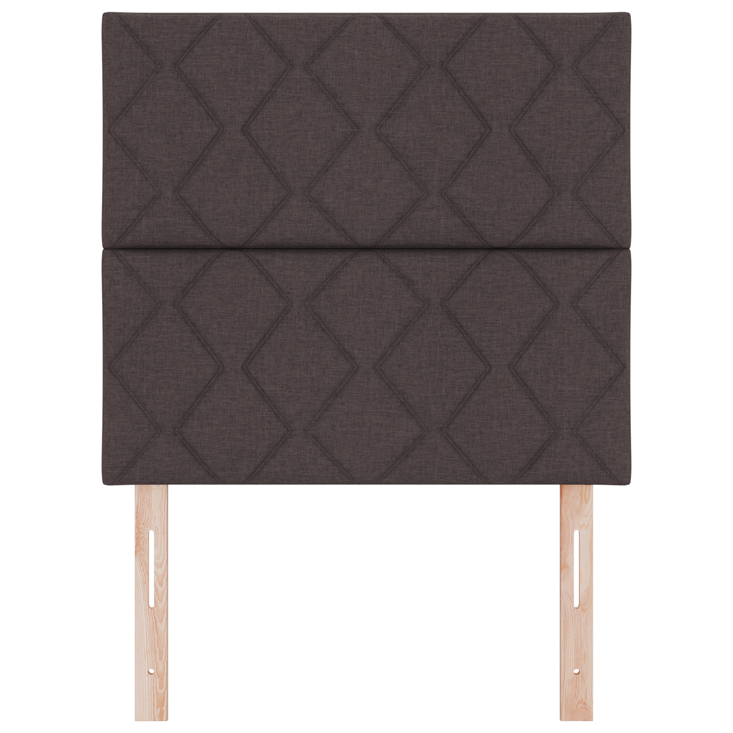 Dark Brown Diamond Blocks Design Fabric Headboard 100 cm, Dark Brown Diamond Blocks Design Fabric Headboard 200 cm