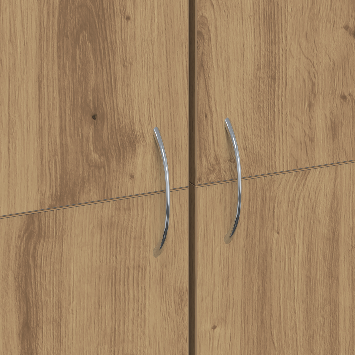 Office Cabinet Set of 2 Artisan oak Engineered wood